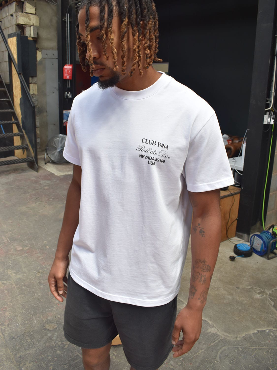 CLUB 1984. Welcome to Vegas T-shirt - White T-Shirt