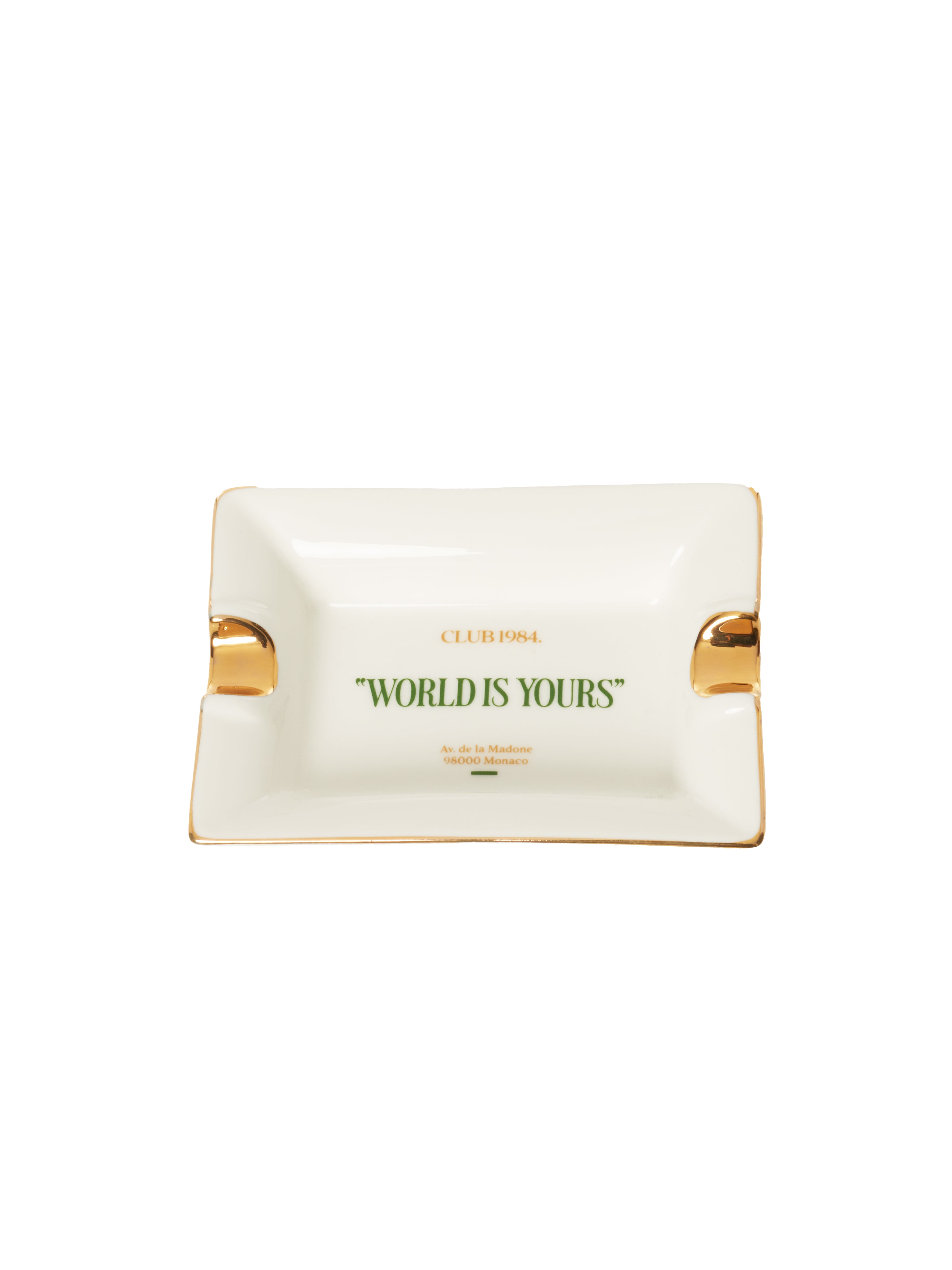 CLUB 1984 World is Yours Ashtray - White Accessories 1984-2023-0234-10