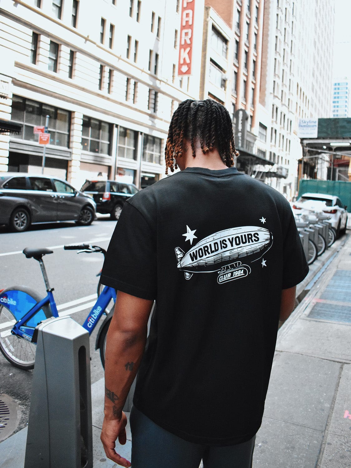 CLUB 1984. World is Yours T-shirt - Black T-Shirt