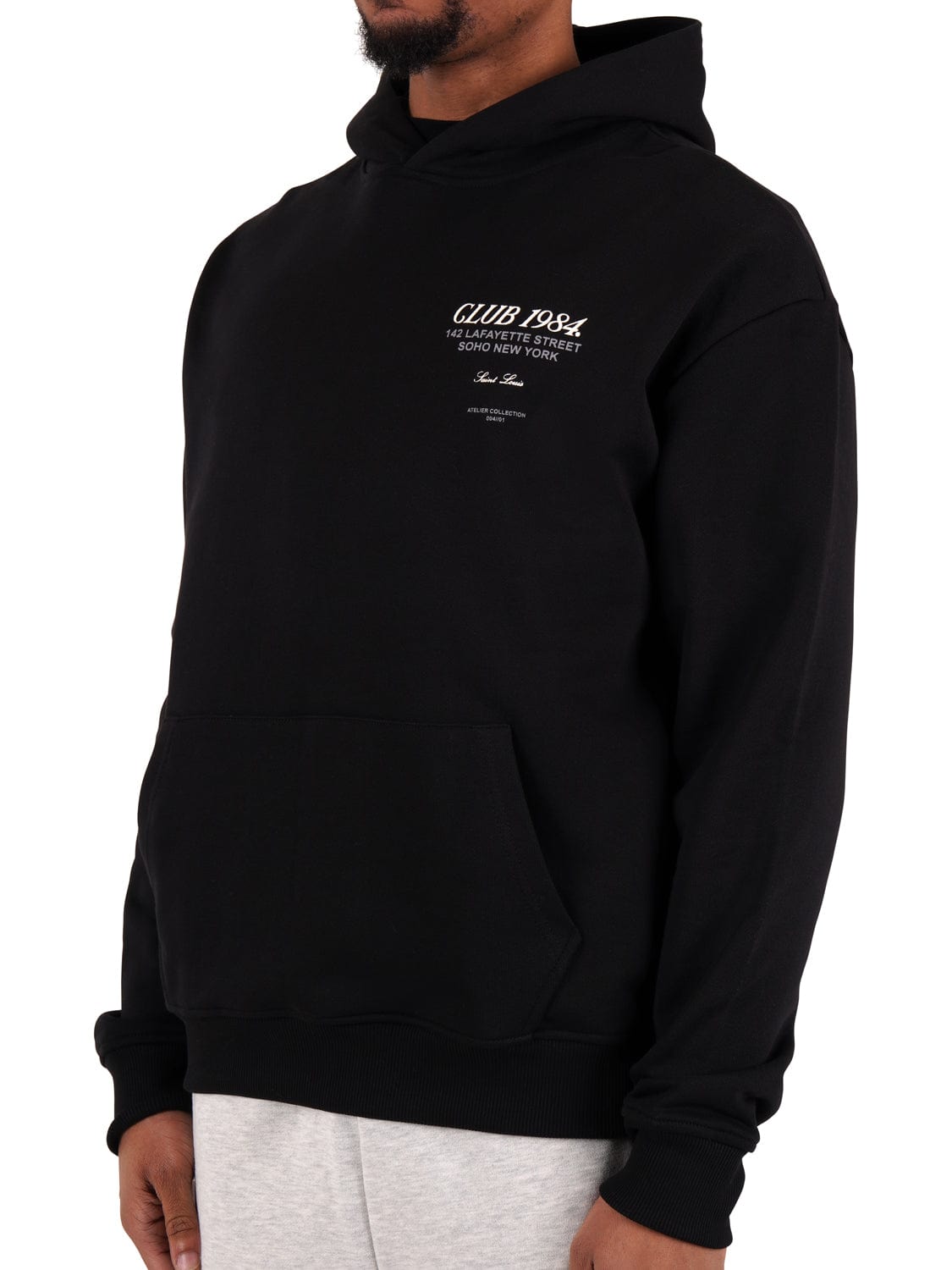 WCJ 1984スウェット Vintage 80s LSJ Sportswear Wolf Black Sweatshirt Animal