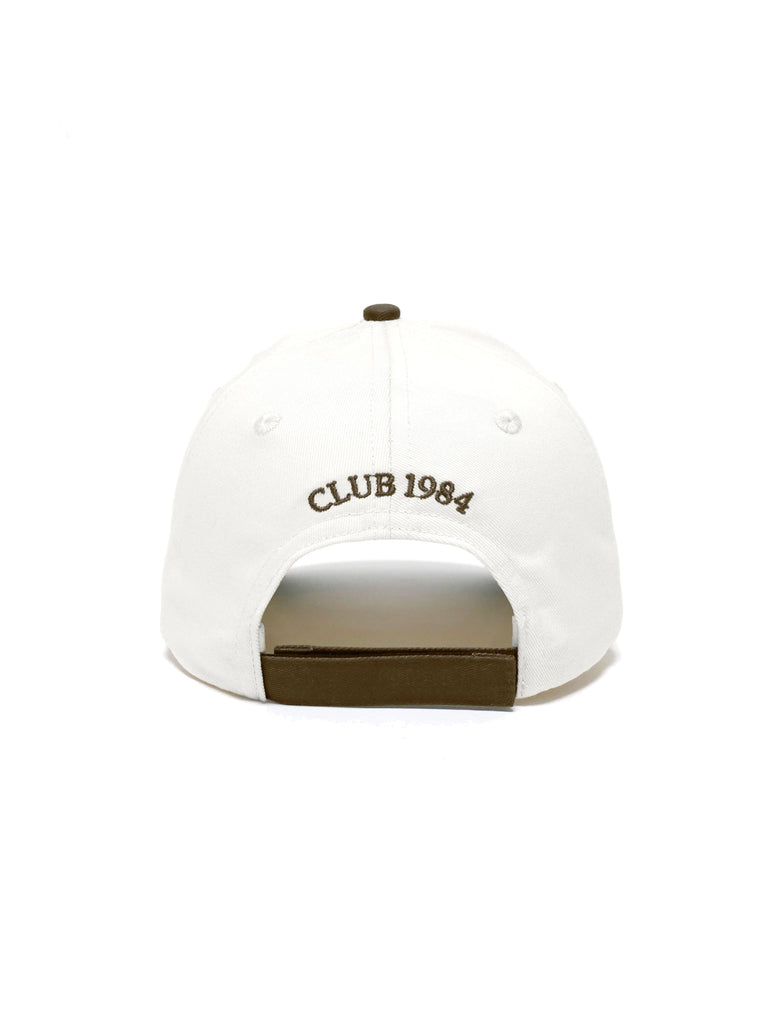 CLUB 1984. 1984 Championship Cap - Off White/Brown Accessories 1984-2024-0292-10