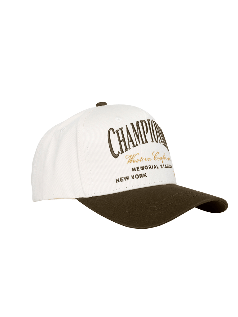 CLUB 1984. 1984 Championship Cap - Off White/Brown Accessories 1984-2024-0292-10