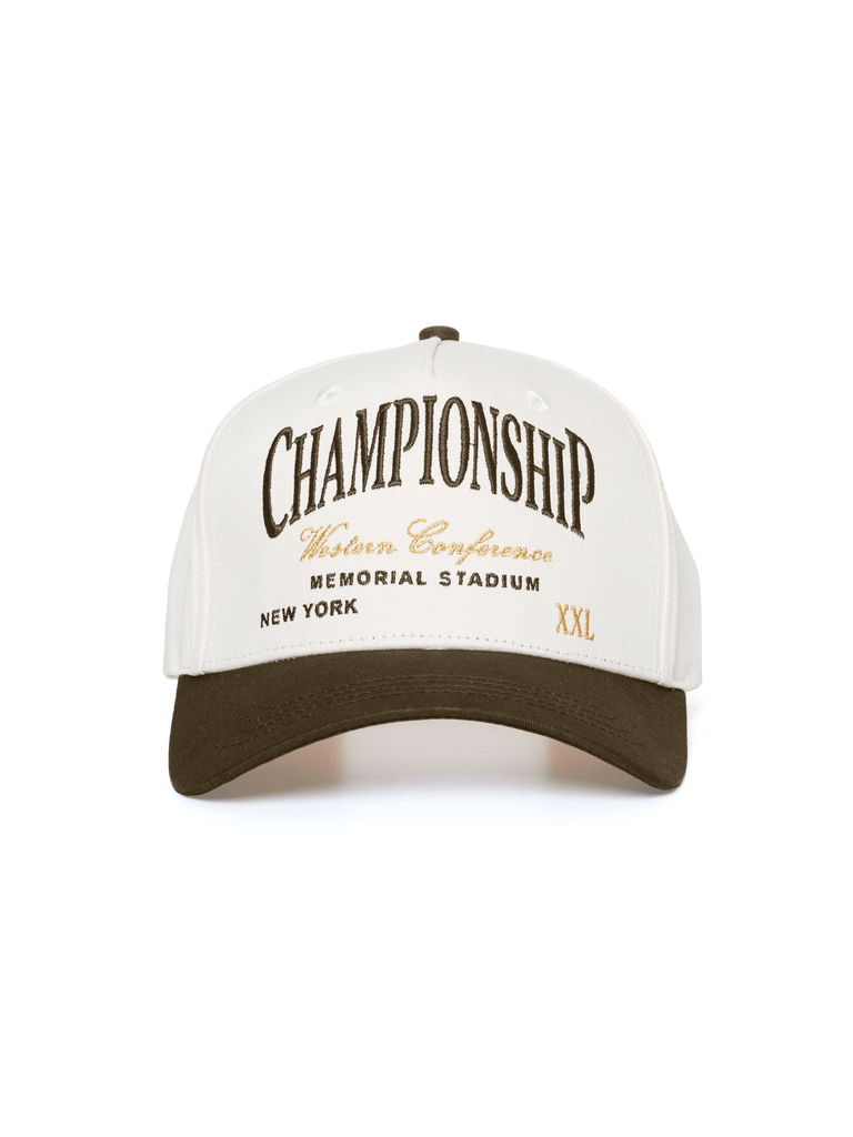 CLUB 1984. 1984 Championship Cap - Off White/Brown Accessories 1984-2024-0292-10