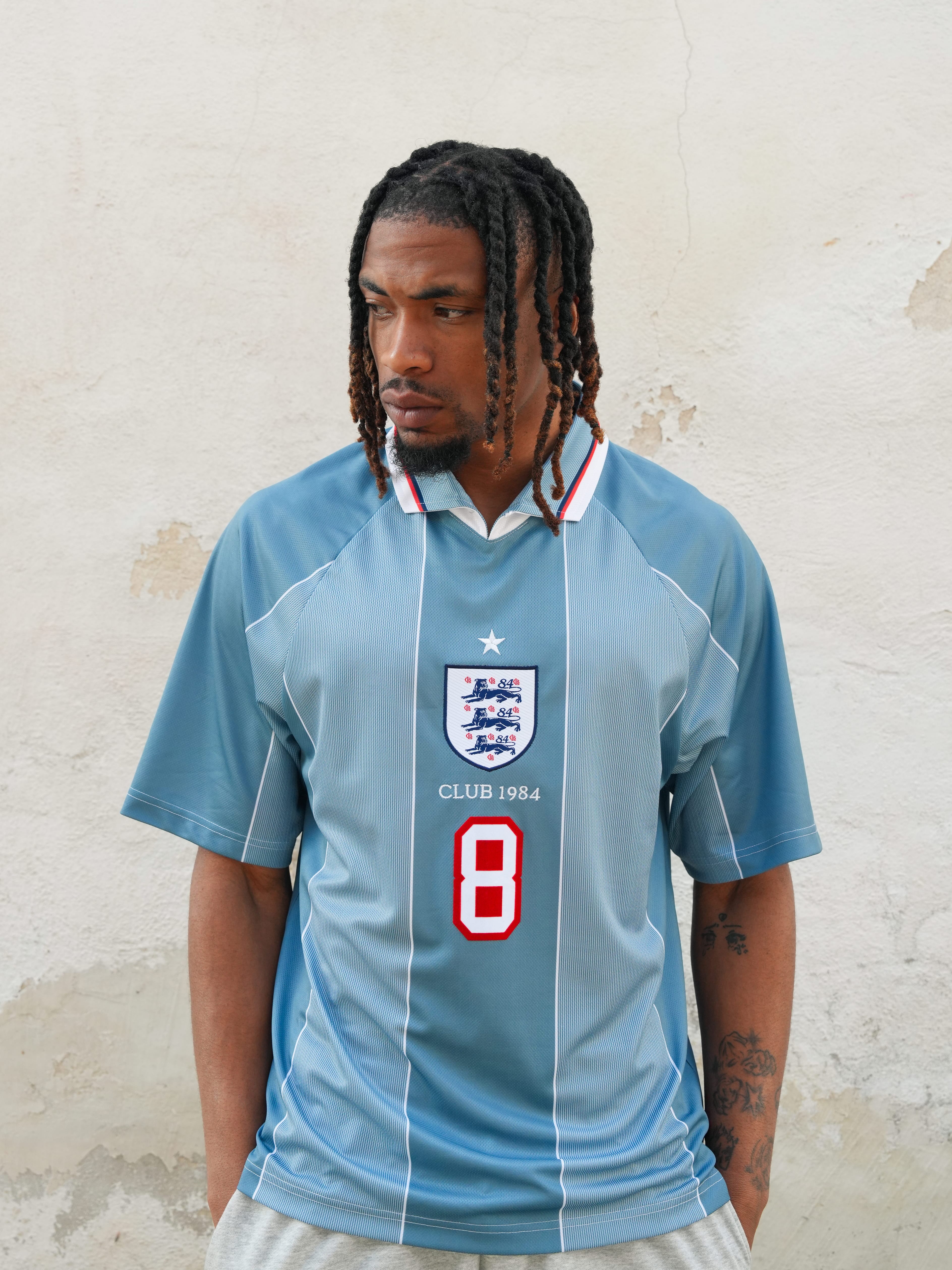CLUB 1984. 1984 Football Jersey - Blue T-Shirt