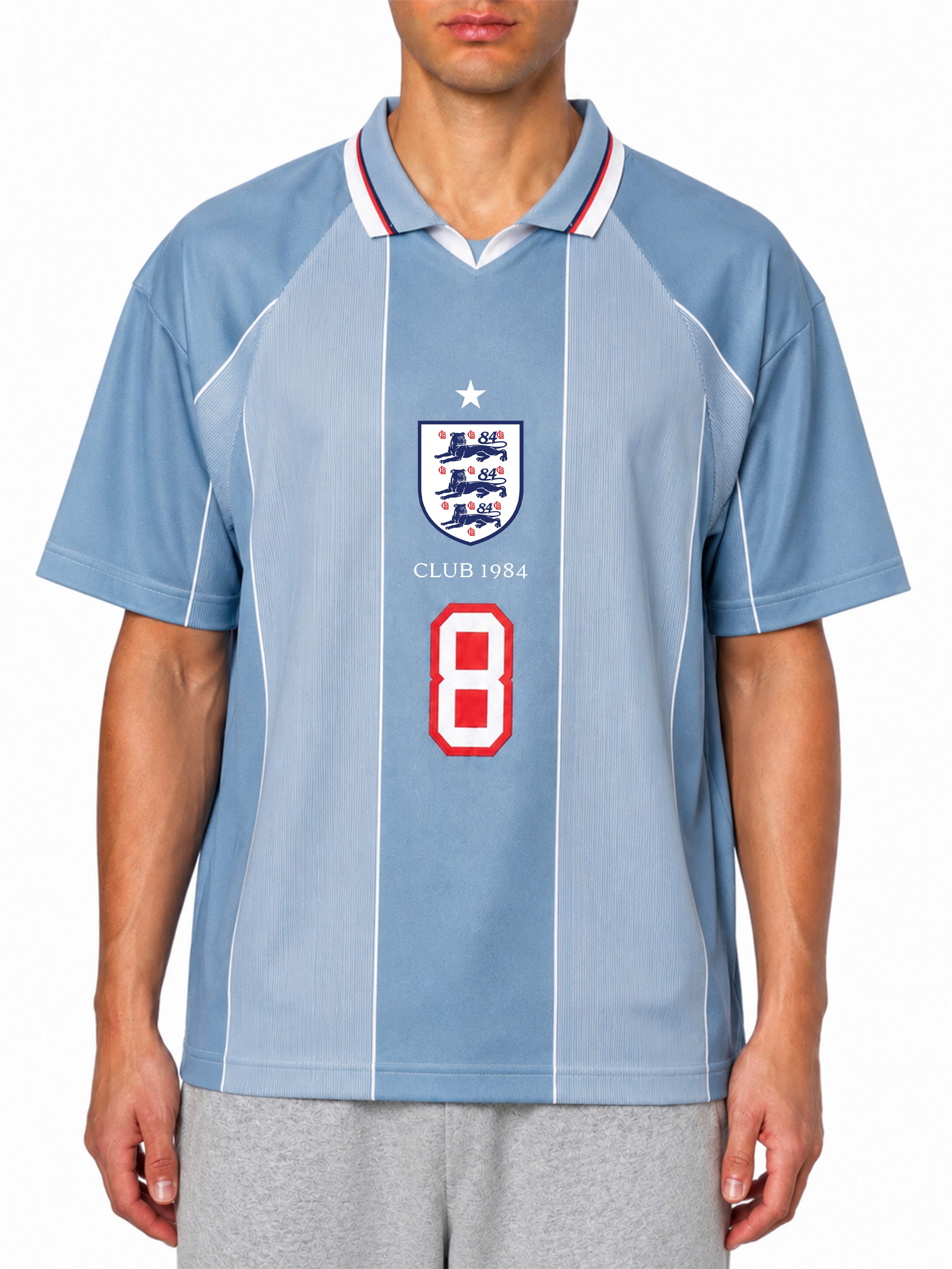 CLUB 1984. 1984 Football Jersey - Blue T-Shirt