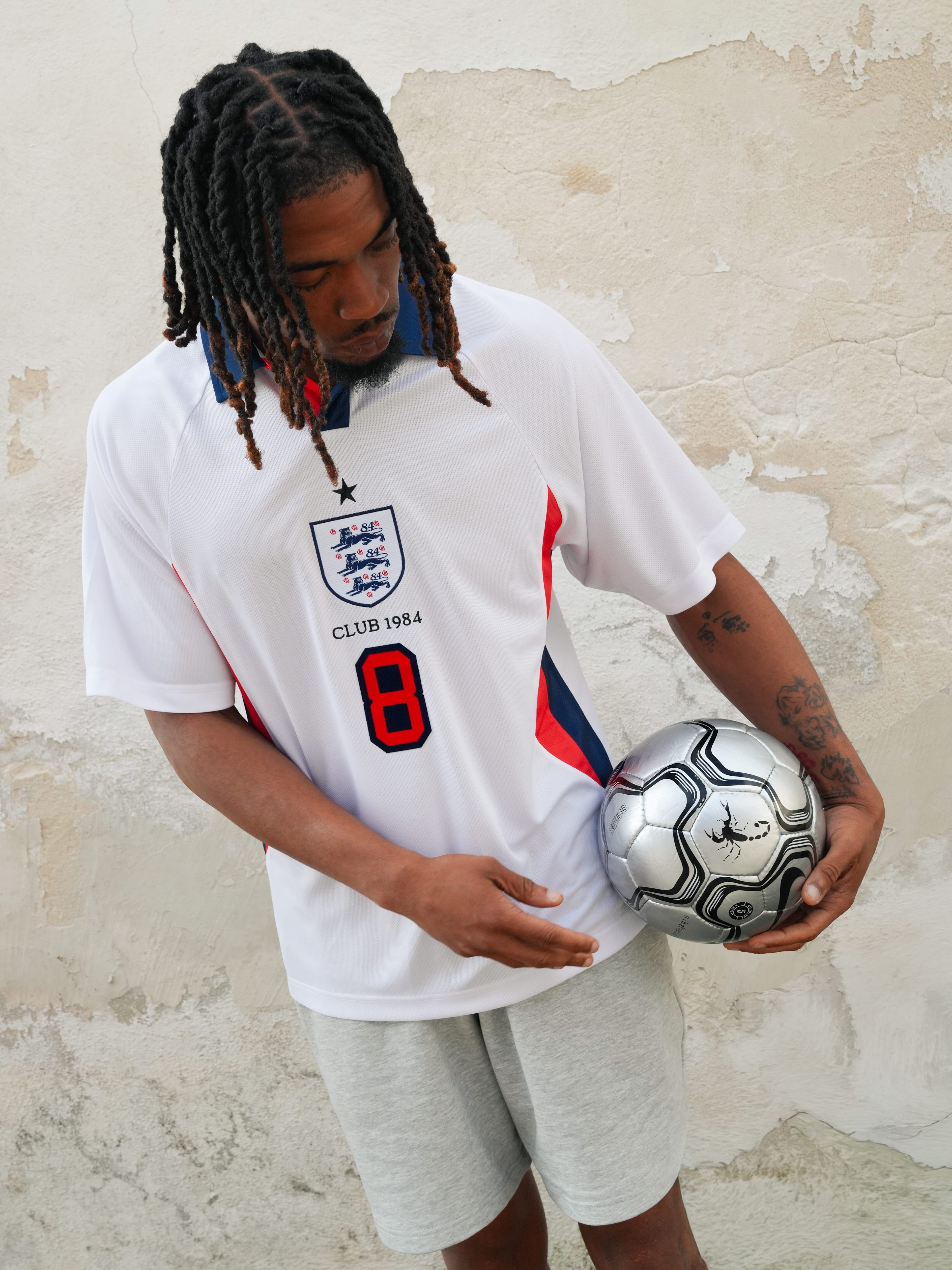 CLUB 1984. 1984 Football Jersey - White T-Shirt