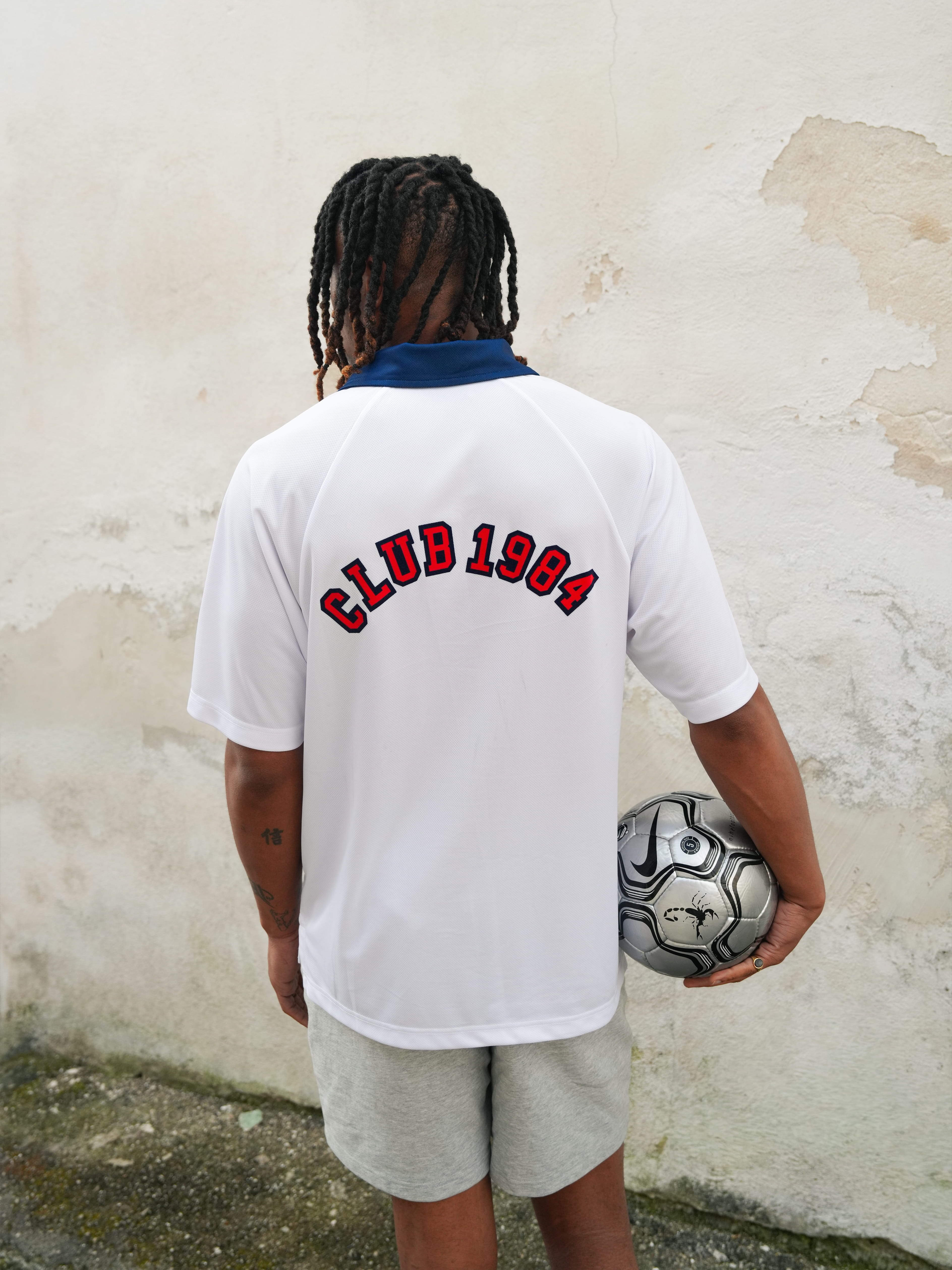 CLUB 1984. 1984 Football Jersey - White T-Shirt