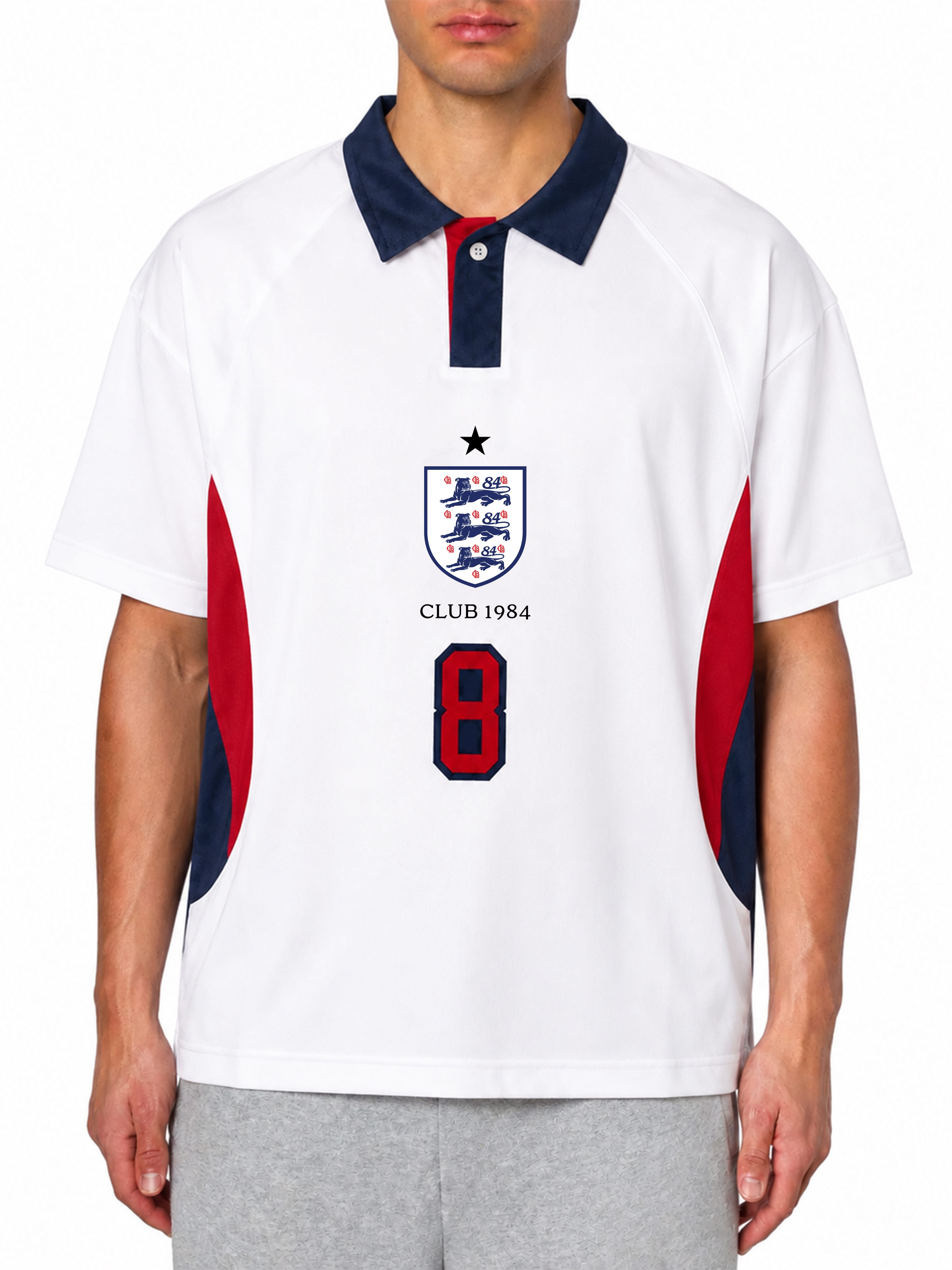 CLUB 1984. 1984 Football Jersey - White T-Shirt