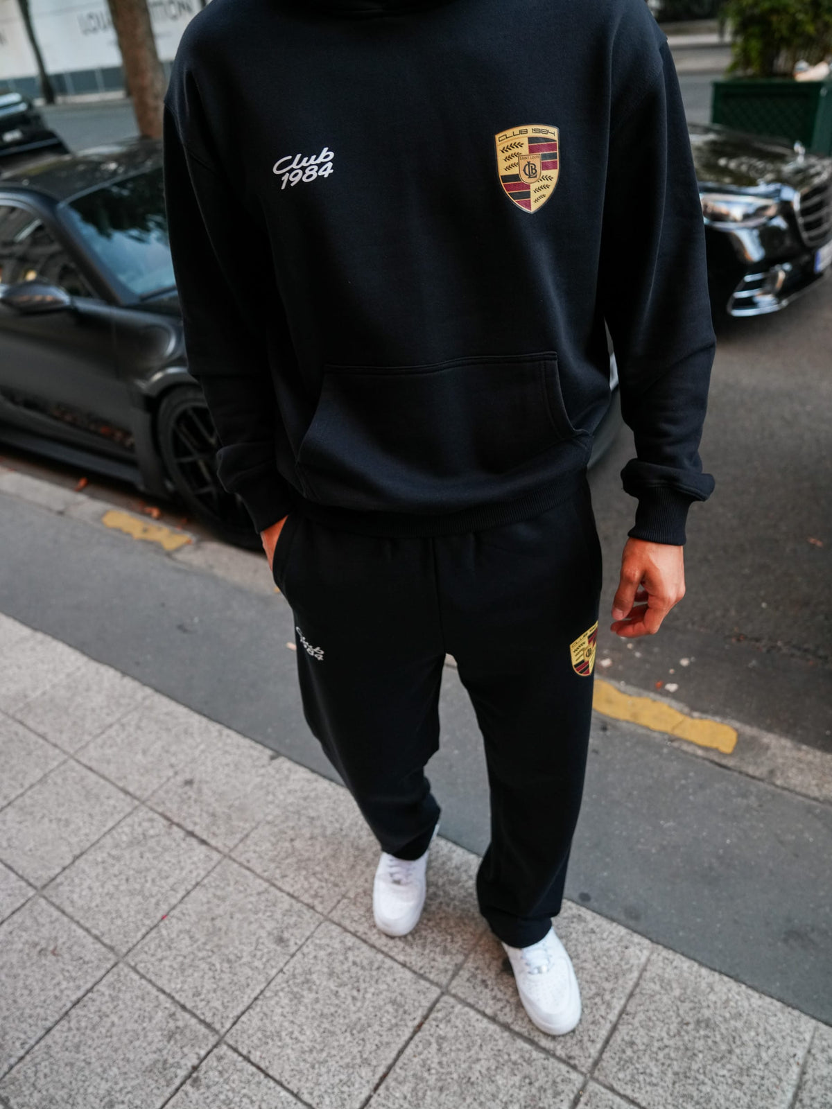 CLUB 1984. 911 Hoodie - Black Hoodie