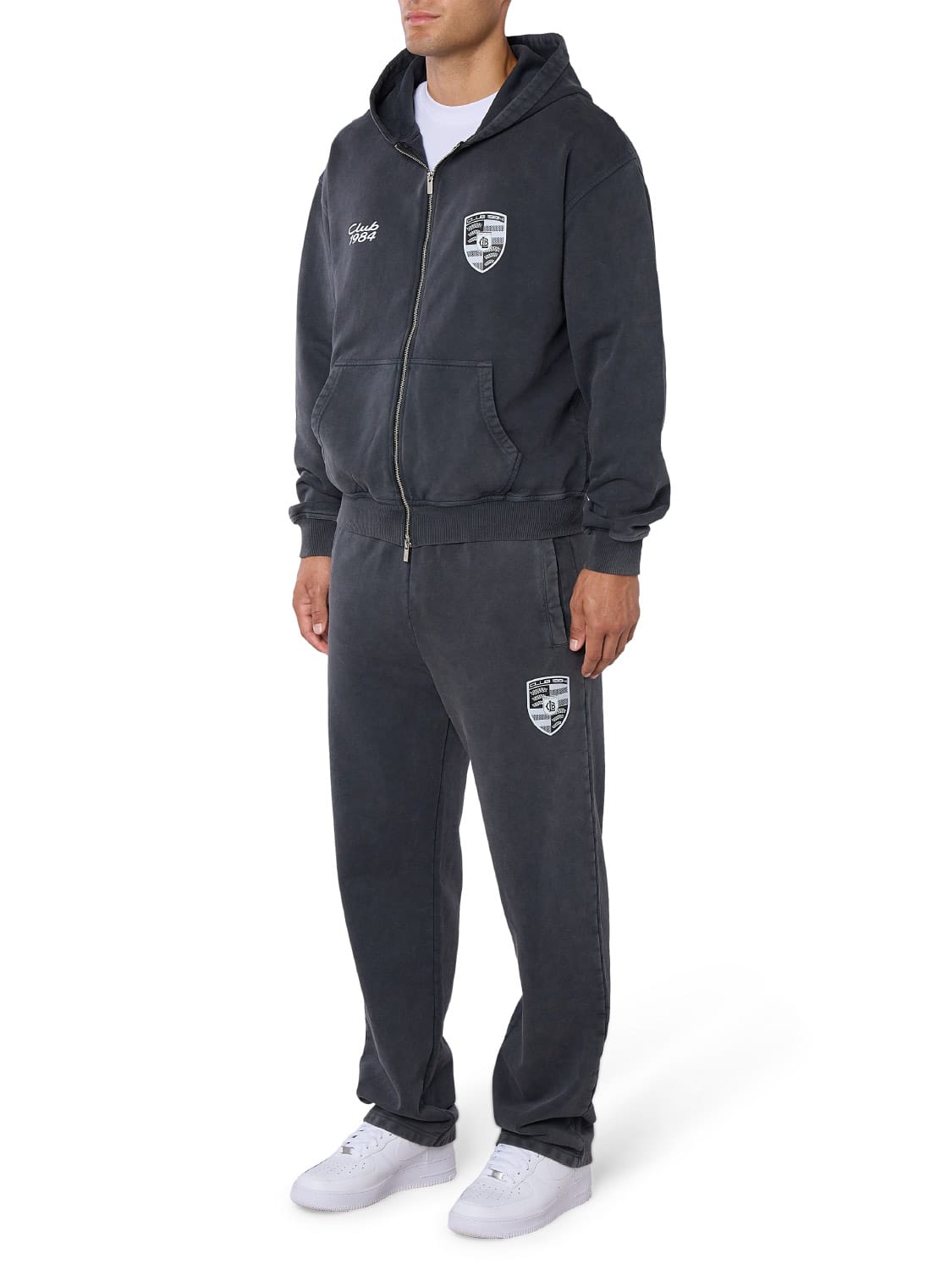CLUB 1984. 911 Sweatpants - Washed Grey Sweatpants