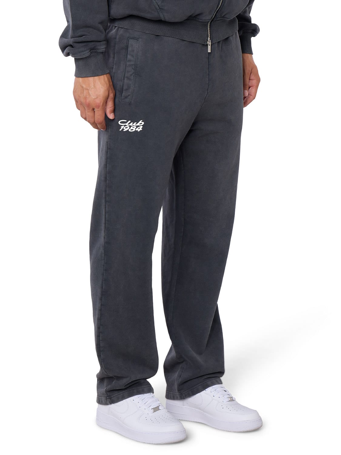 CLUB 1984. 911 Sweatpants - Washed Grey Sweatpants