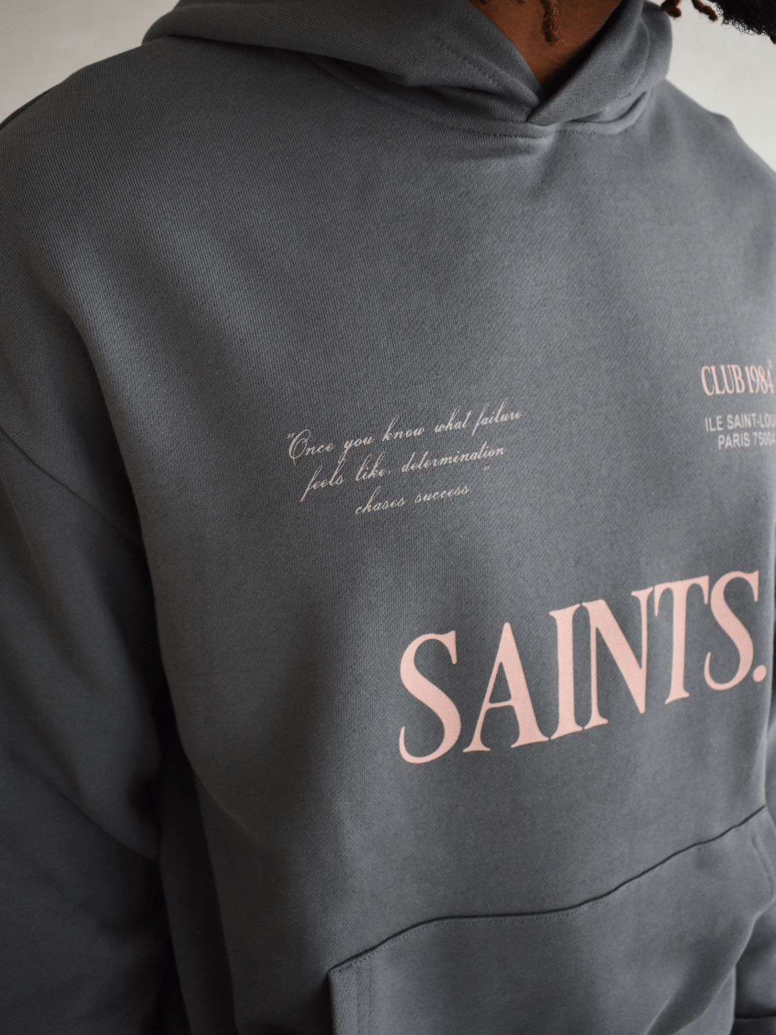 CLUB 1984. Artisian Hoodie - Steel Grey Hoodie