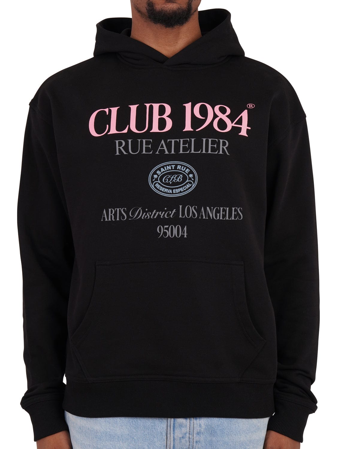 CLUB 1984. Arts District Hoodie - Black Hoodie