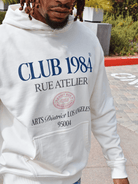 CLUB 1984. Arts District Hoodie - Off White Hoodie