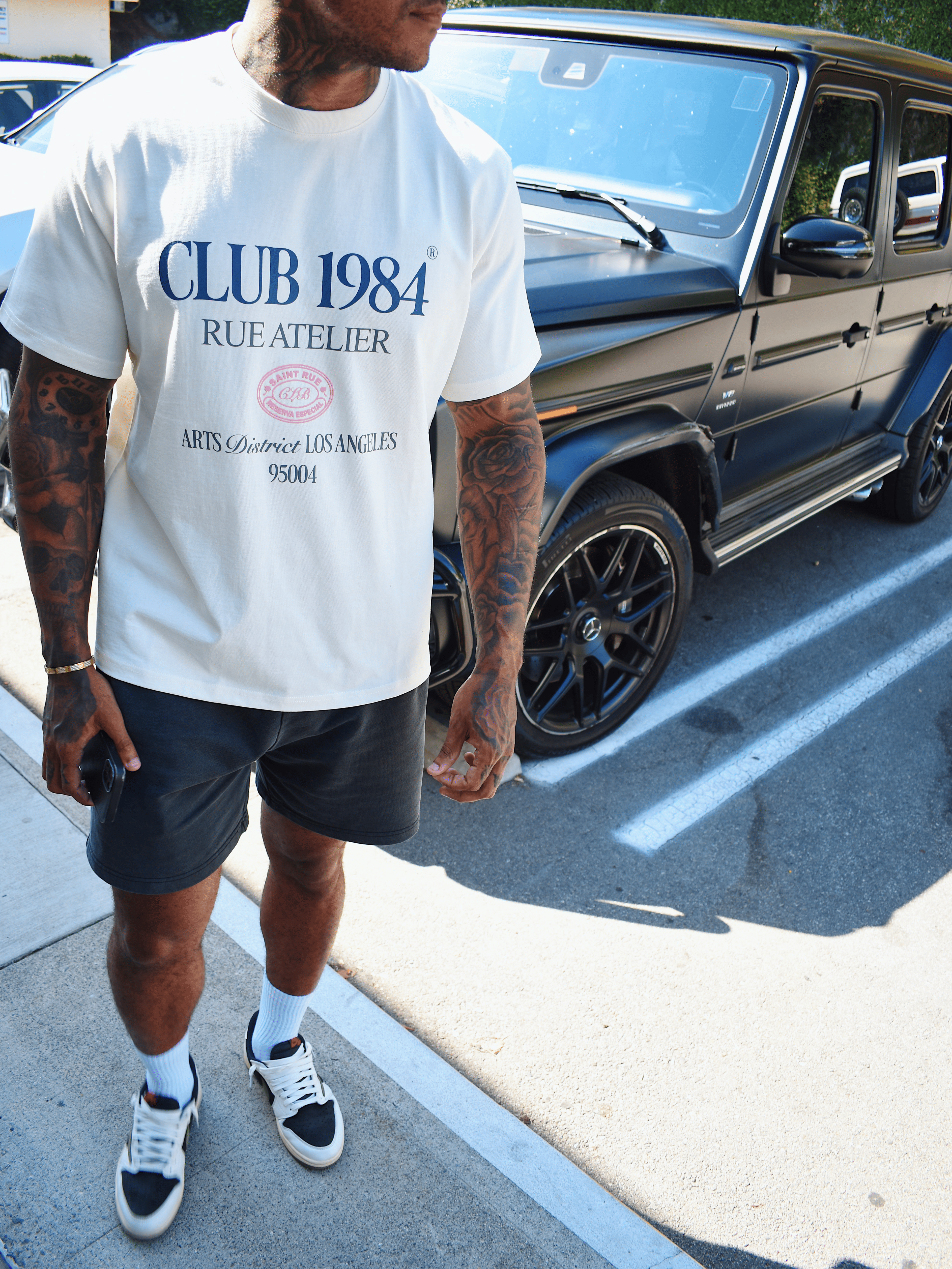 CLUB 1984. Arts District T-shirt - Off White T-Shirt