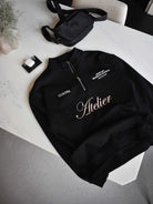 CLUB 1984. Atelier 1/4 Zip - Black 1/4 zip