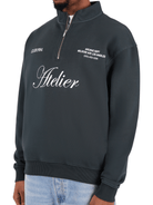 CLUB 1984. Atelier 1/4 Zip - Washed Grey 1/4 zip