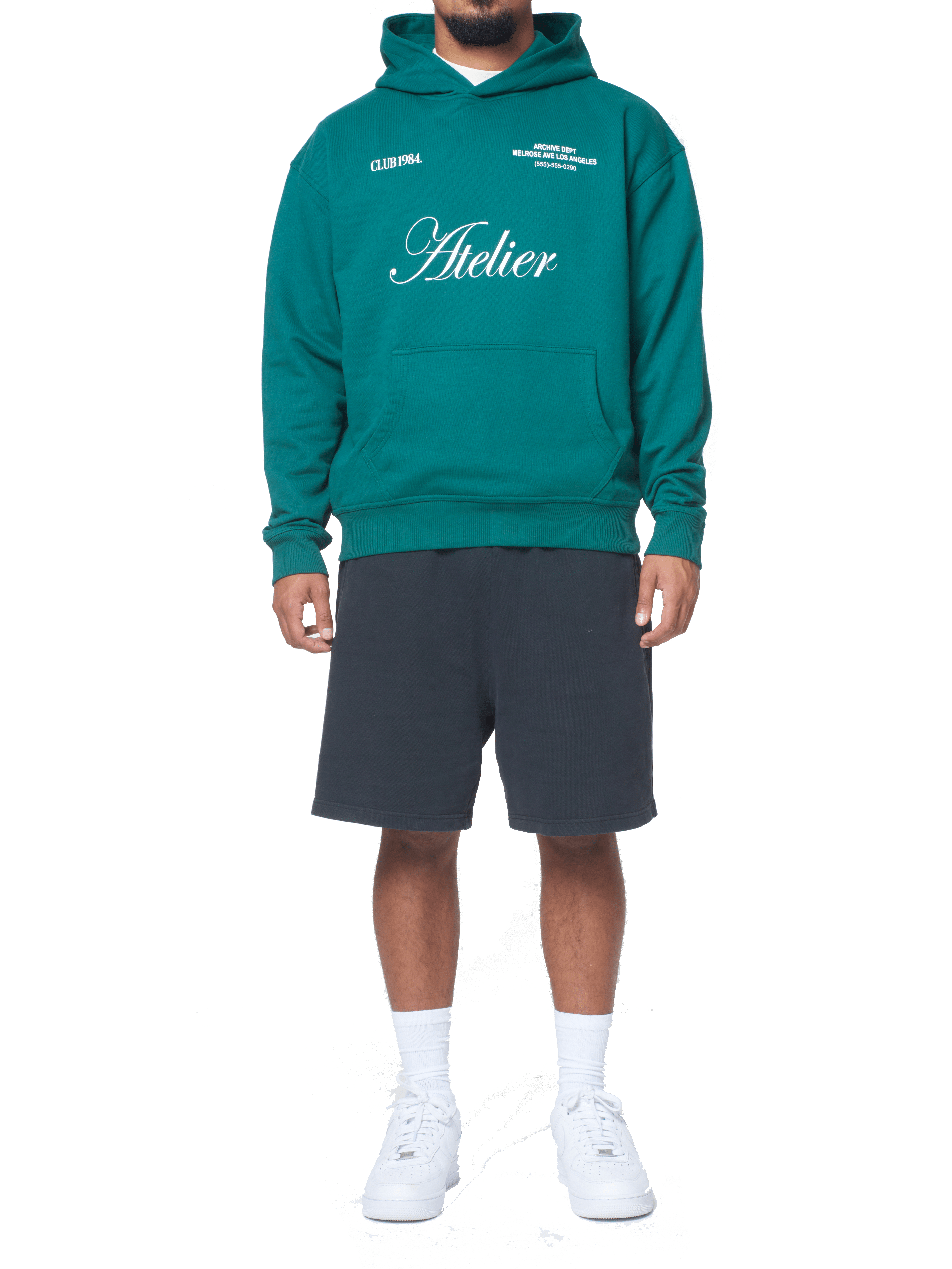CLUB 1984. Atelier Hoodie - Forrest Green Hoodie