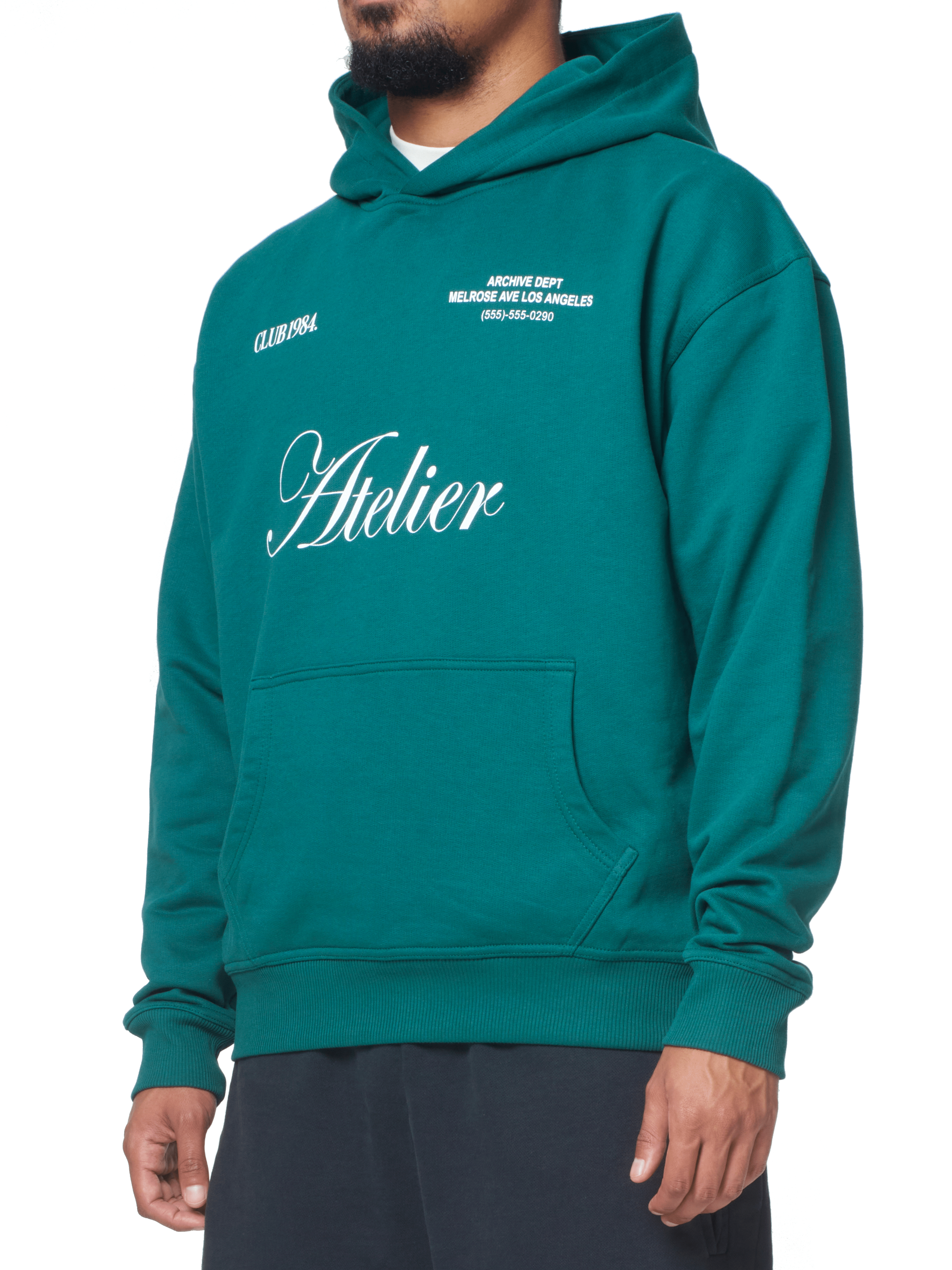 CLUB 1984. Atelier Hoodie - Forrest Green Hoodie