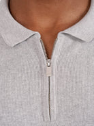 CLUB 1984. Atelier Knit Polo - Grey Polo Shirts