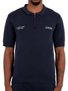 CLUB 1984. Atelier Knit Polo - Navy Polo Shirts