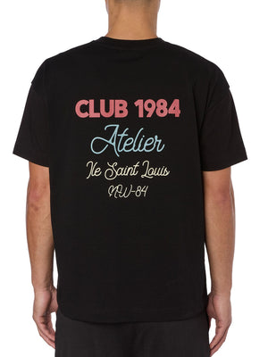 CLUB 1984. Atelier Script T-shirt - Black T-Shirt