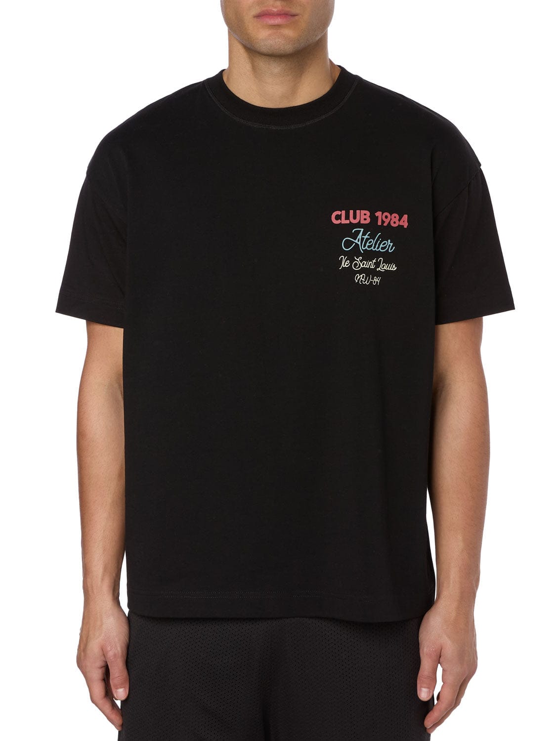CLUB 1984. Atelier Script T-shirt - Black T-Shirt