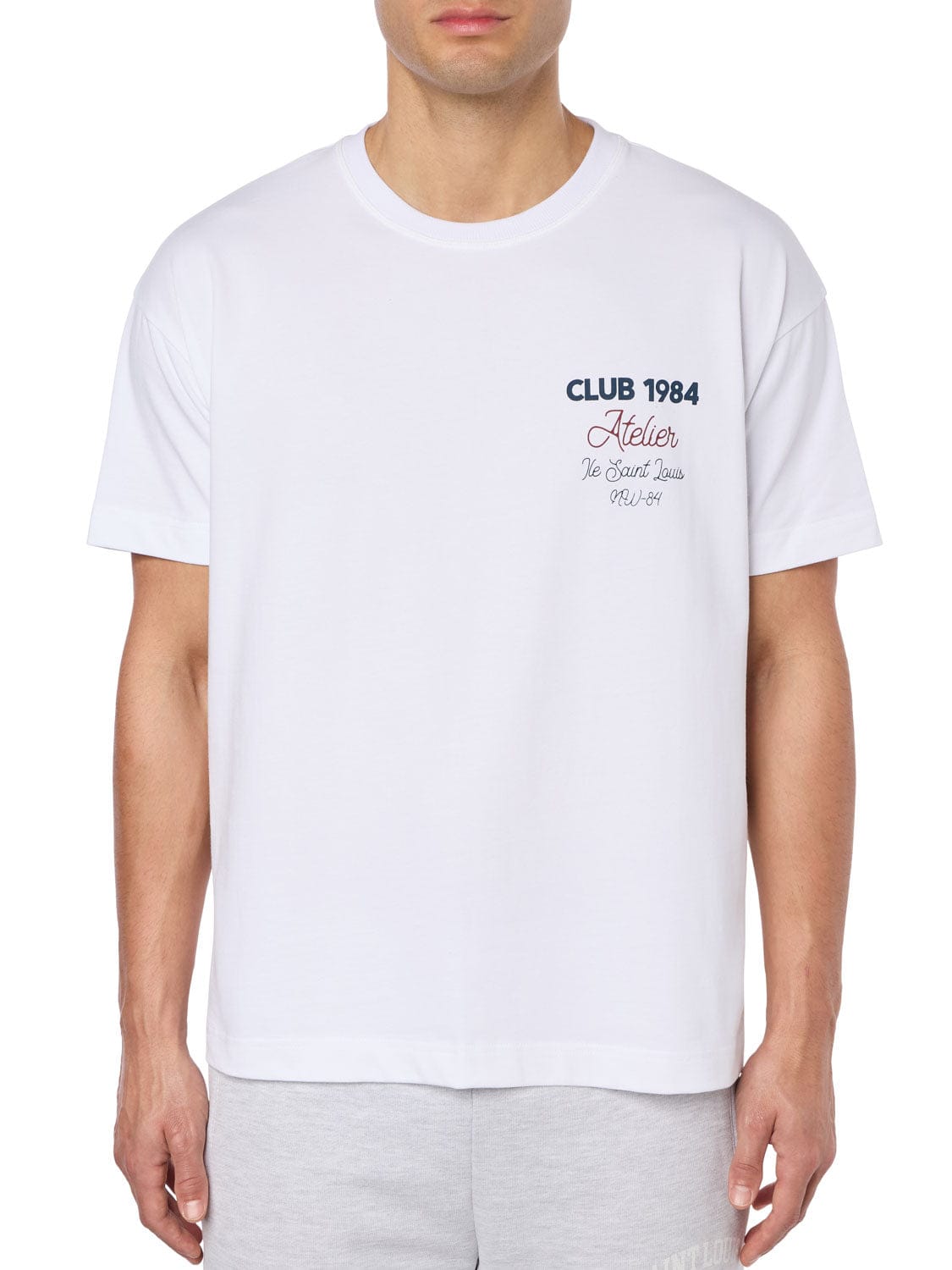 CLUB 1984. Atelier Script T-shirt - White T-Shirt