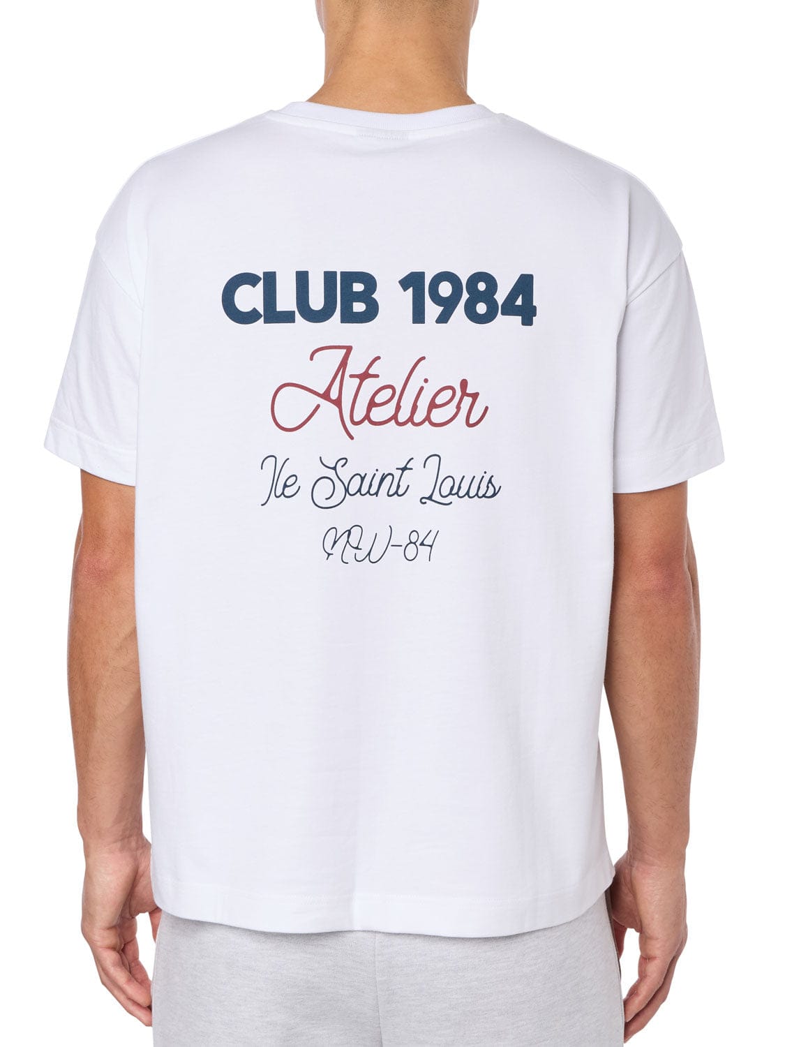CLUB 1984. Atelier Script T-shirt - White T-Shirt