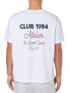 CLUB 1984. Atelier Script T-shirt - White T-Shirt