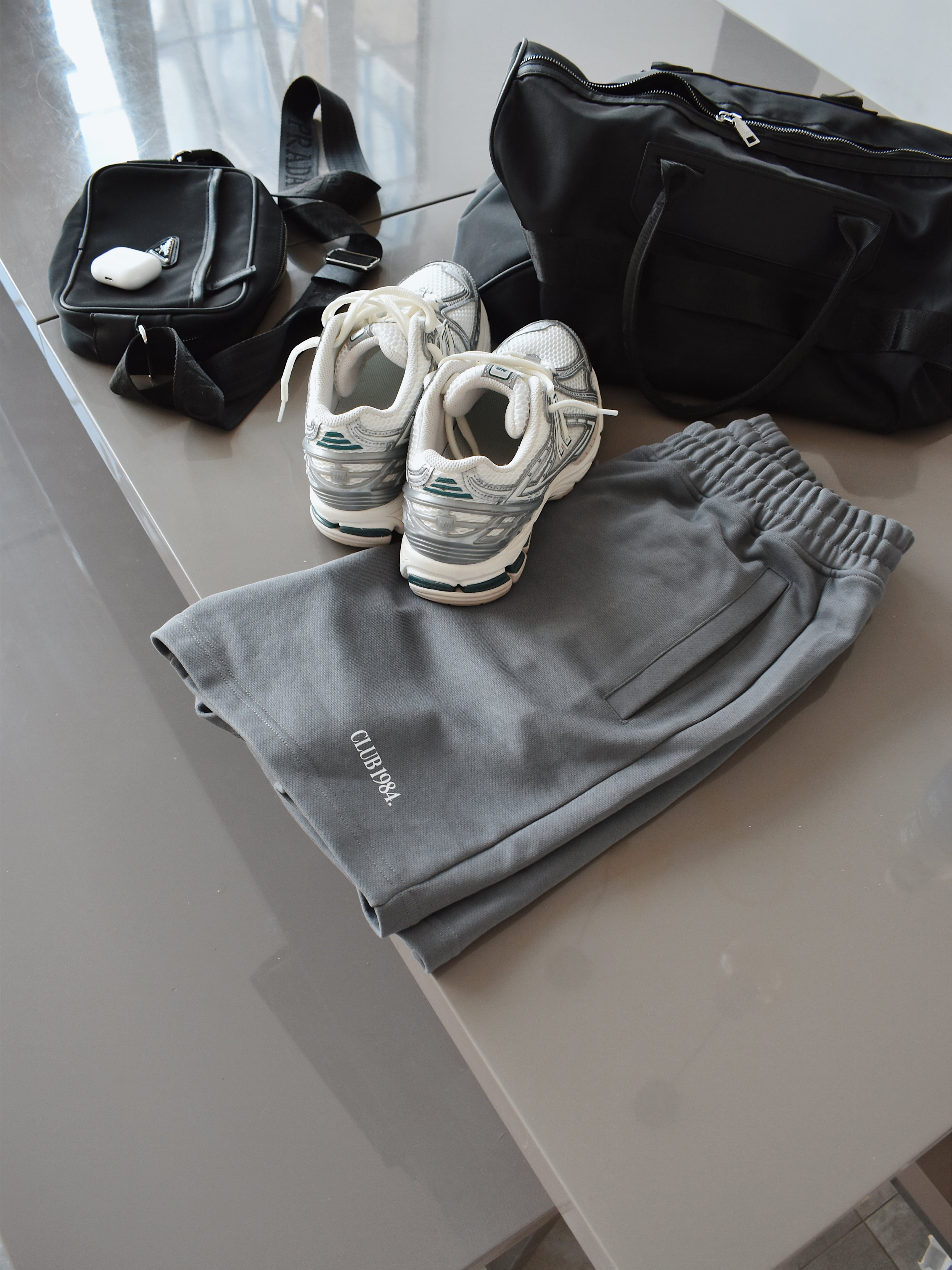 CLUB 1984. Atelier Shorts - Steel Grey shorts