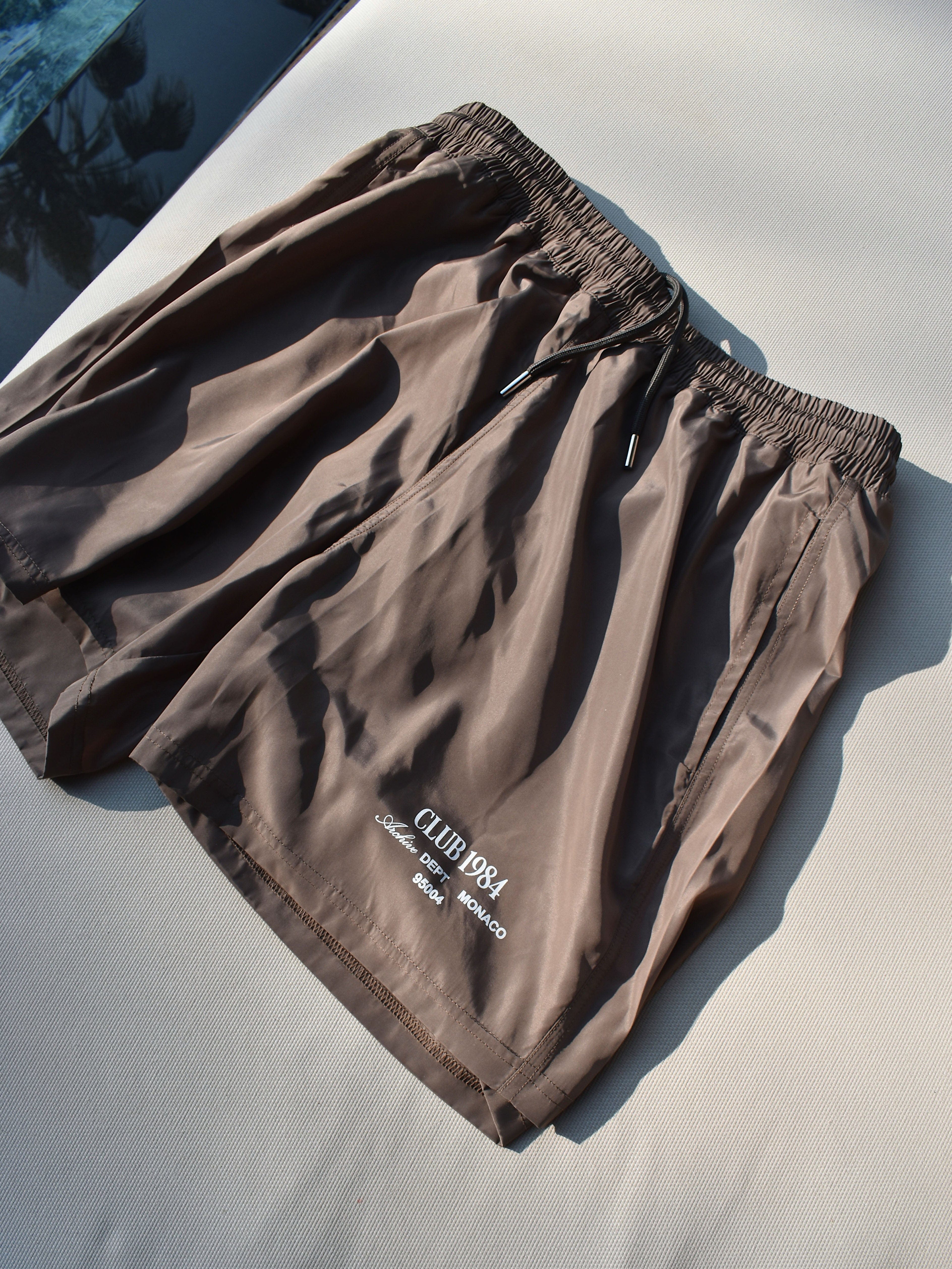 CLUB 1984. Atelier Swim Shorts - Olive shorts