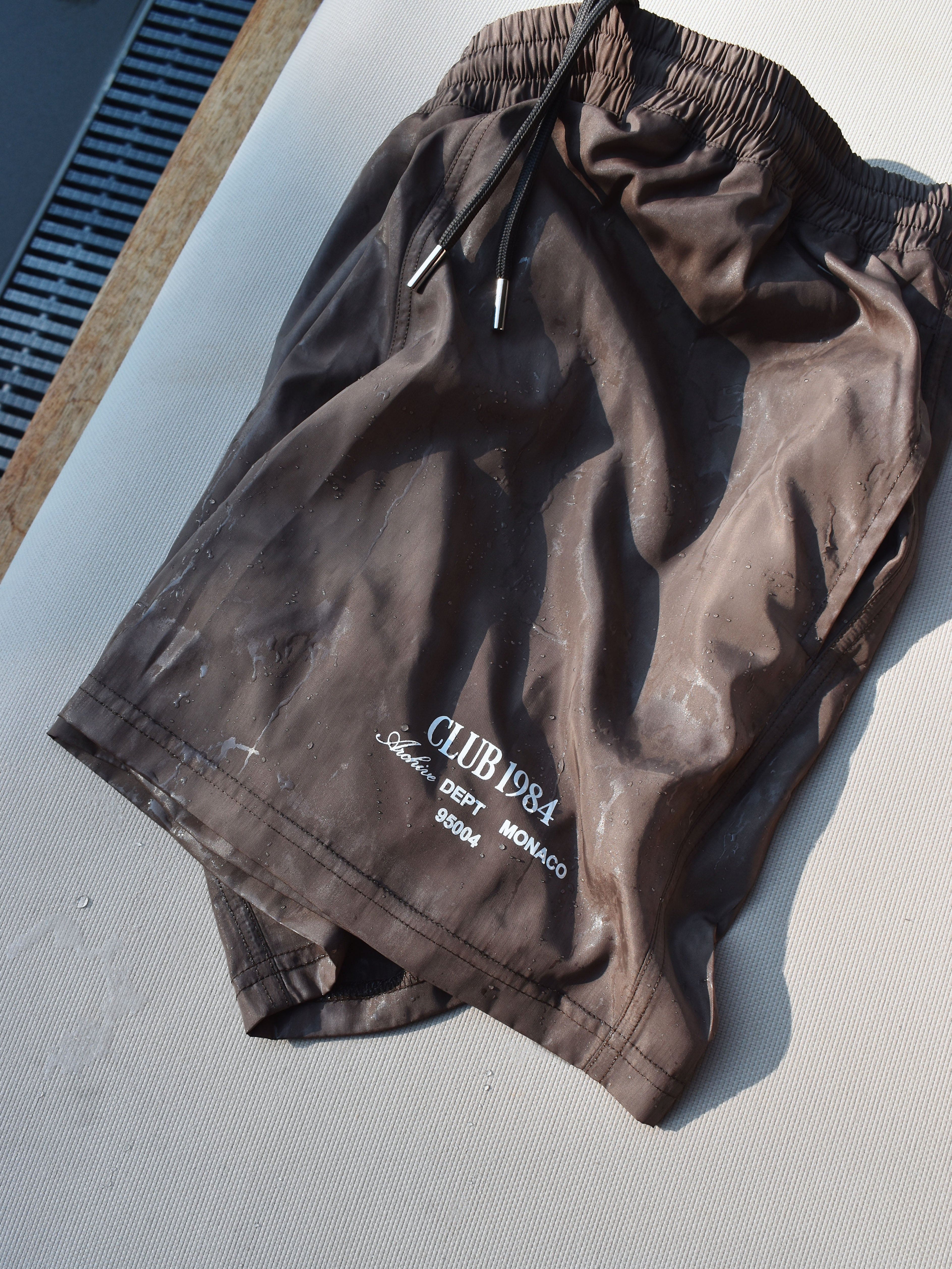 CLUB 1984. Atelier Swim Shorts - Olive shorts