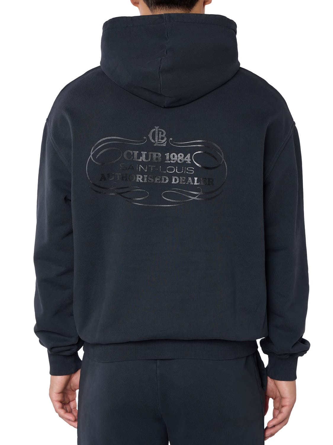 CLUB 1984. Authorised Dealer Hoodie - Washed Black Hoodie