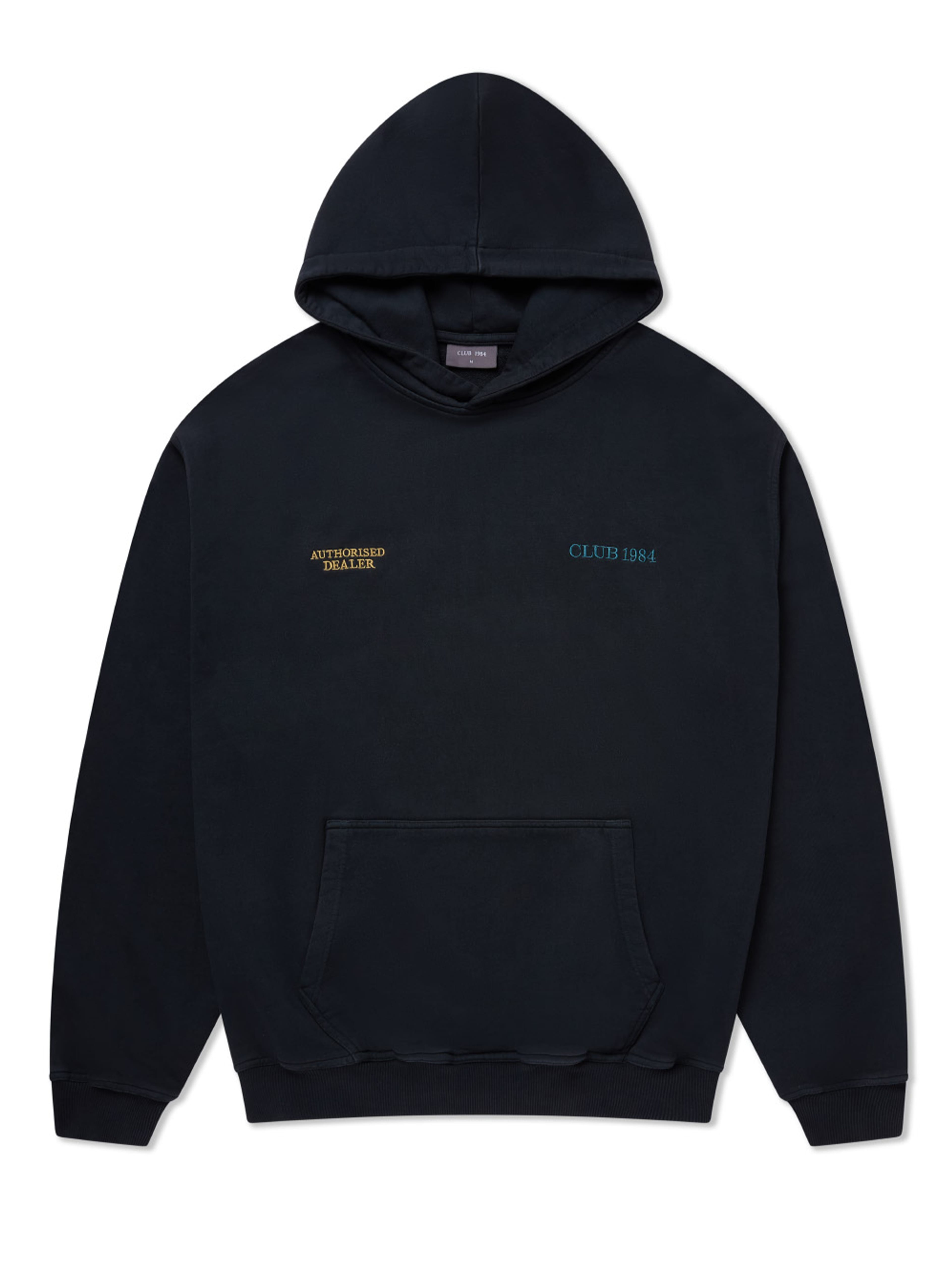 CLUB 1984. Authorised Dealer Hoodie - Washed Black Hoodie