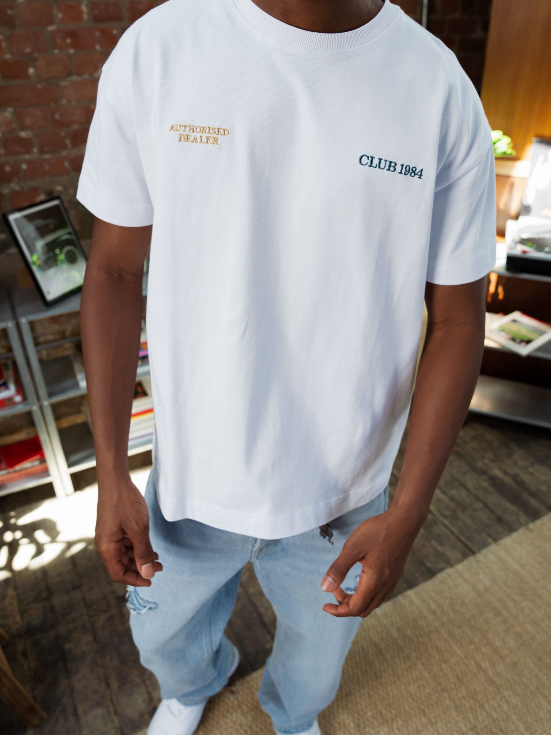 CLUB 1984. Authorised Dealer T-shirt - White T-Shirt