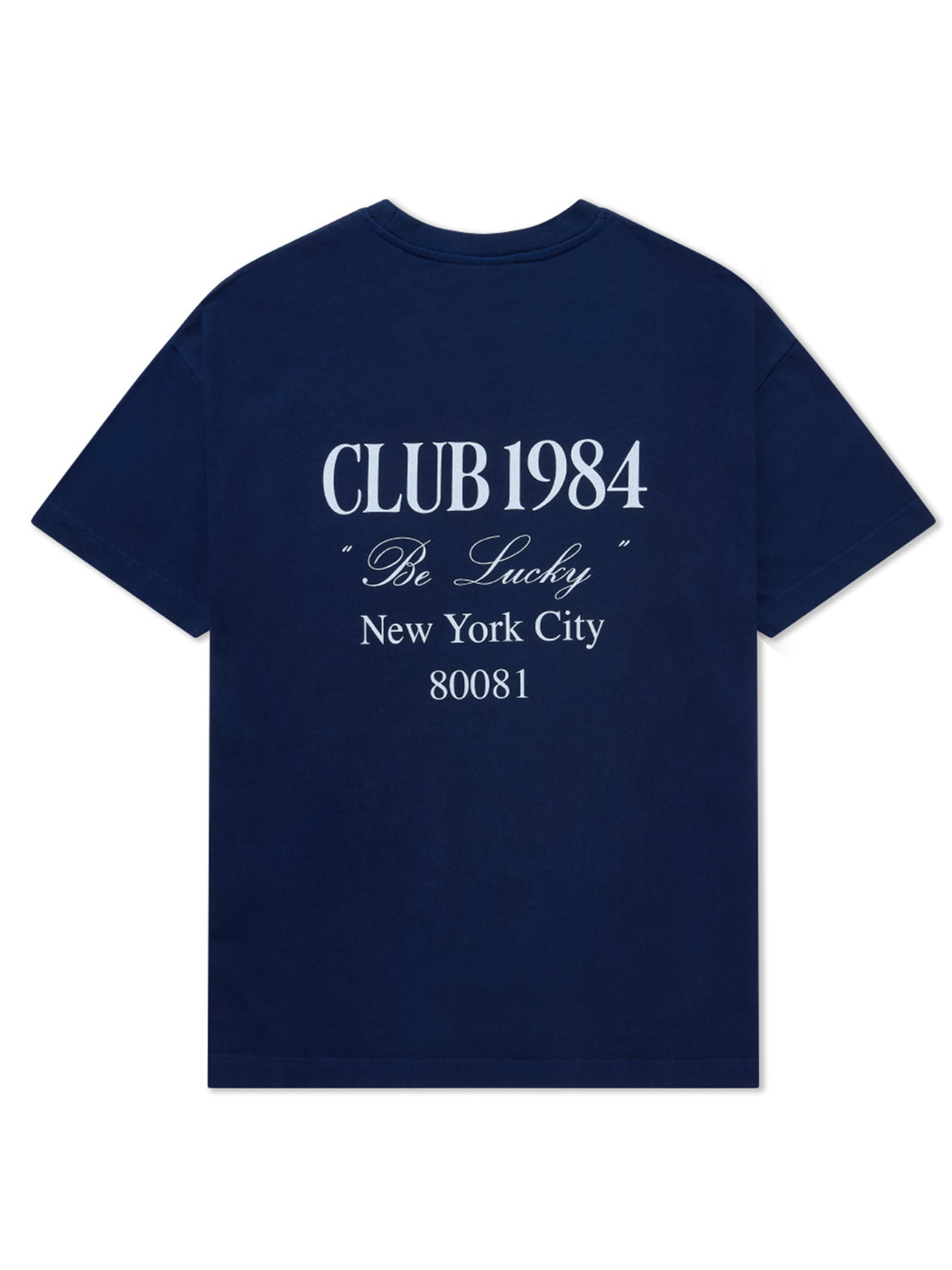 CLUB 1984. Be Lucky T-shirt - Navy T-Shirt