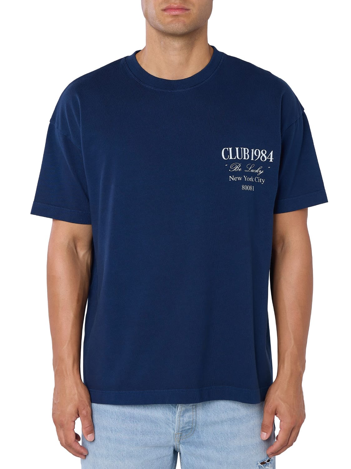 CLUB 1984. Be Lucky T-shirt - Navy T-Shirt
