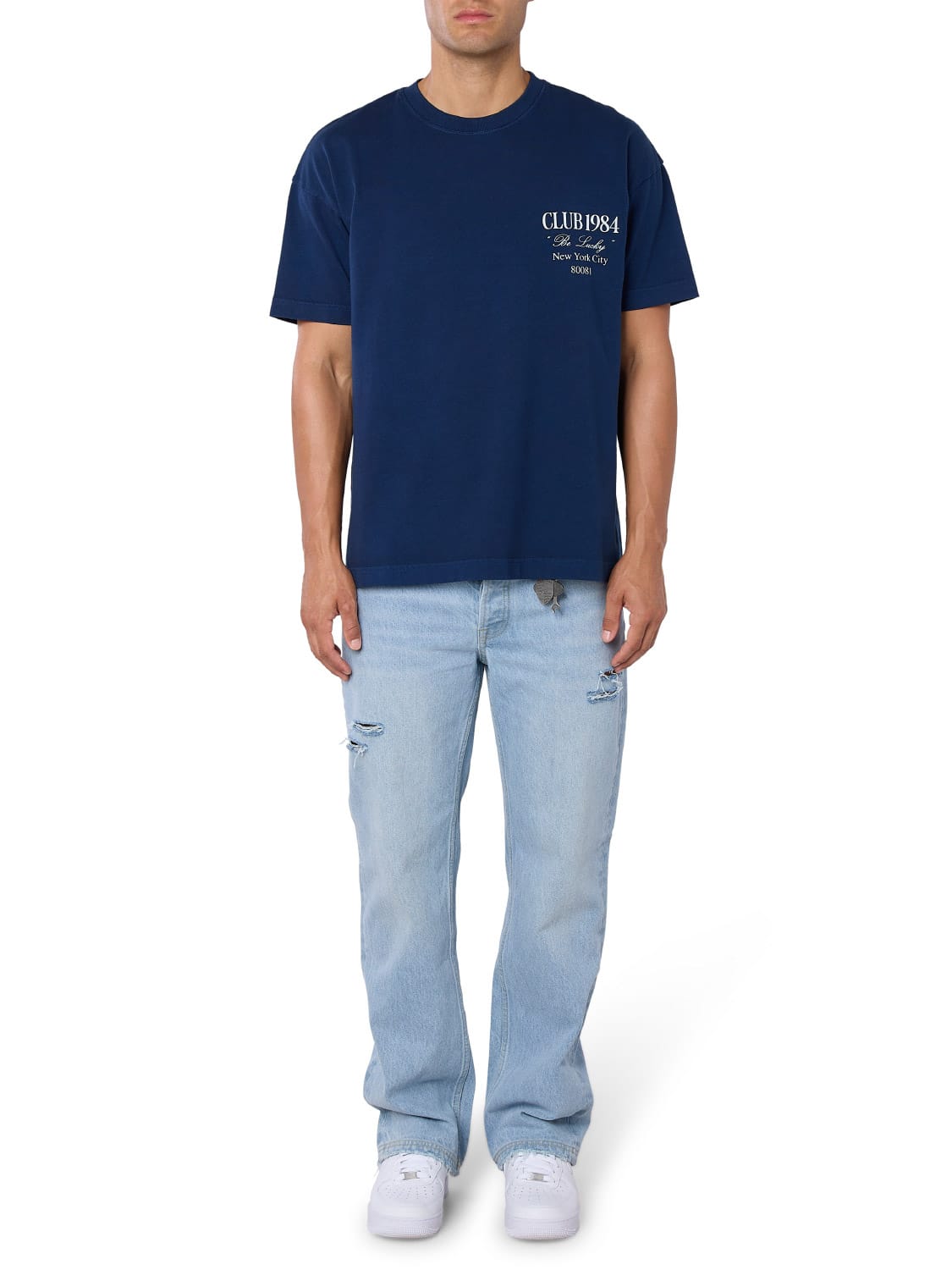 CLUB 1984. Be Lucky T-shirt - Navy T-Shirt