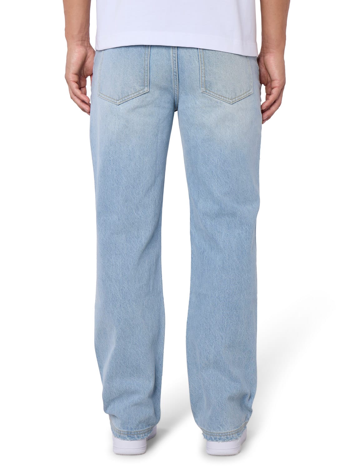 CLUB 1984. Beverly Distressed Denim - Light Blue Wash Pants
