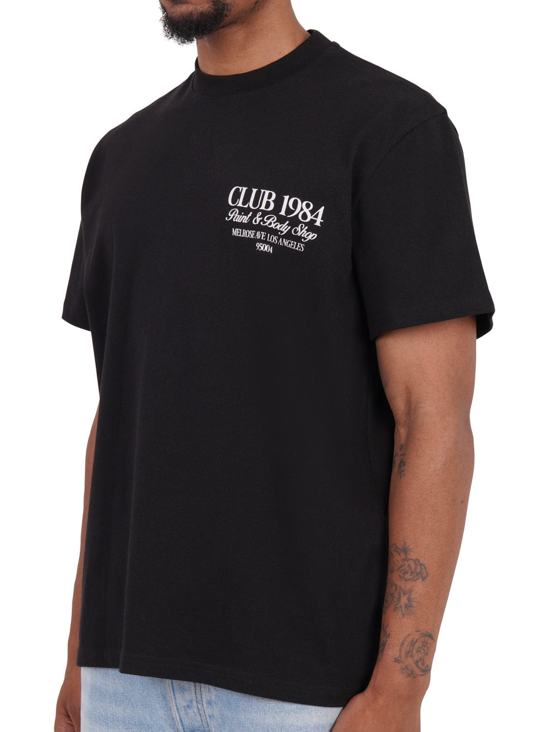CLUB 1984. Body Shop T-shirt - Black T-Shirt