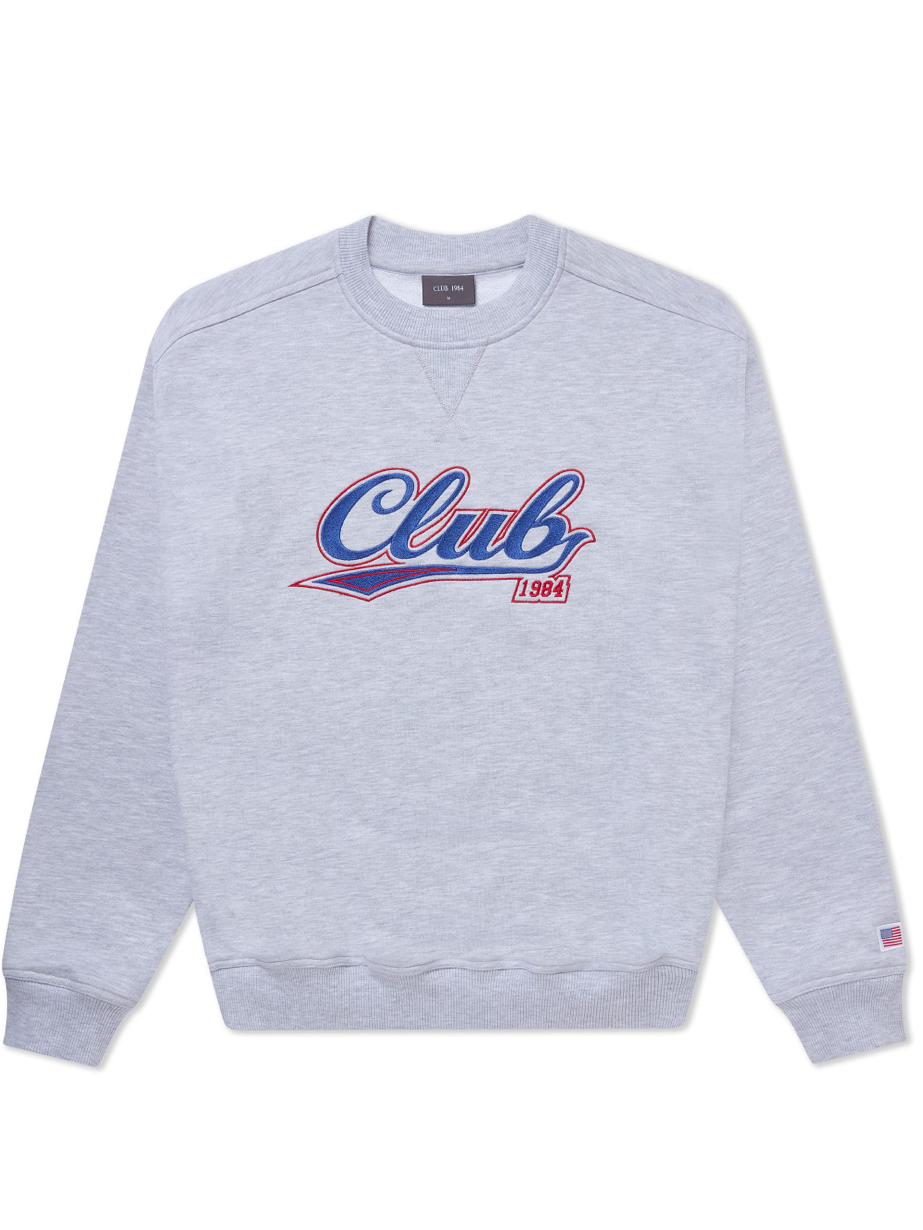 CLUB 1984. Bronx Sweatshirt - Light Grey Marl Sweatshirt