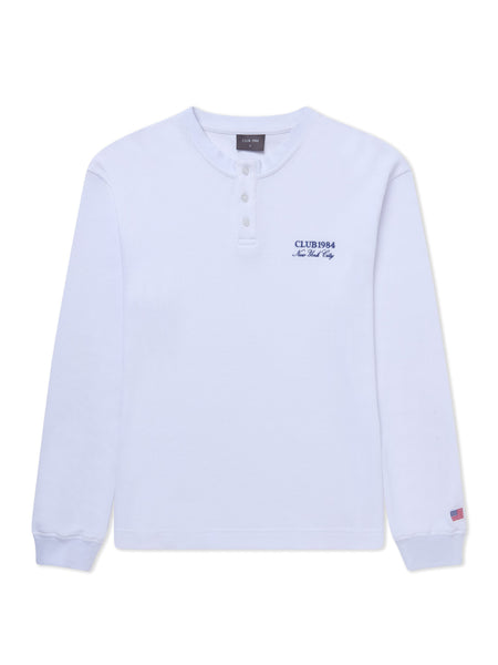 Bronx Waffle LS Henley - White – CLUB 1984