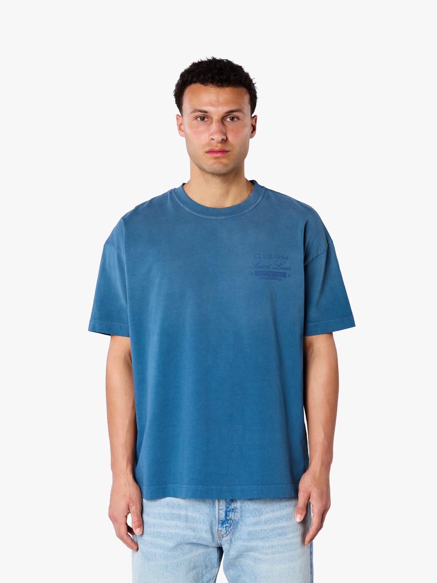 CLUB 1984. CA T-shirt - Washed Navy T-Shirt