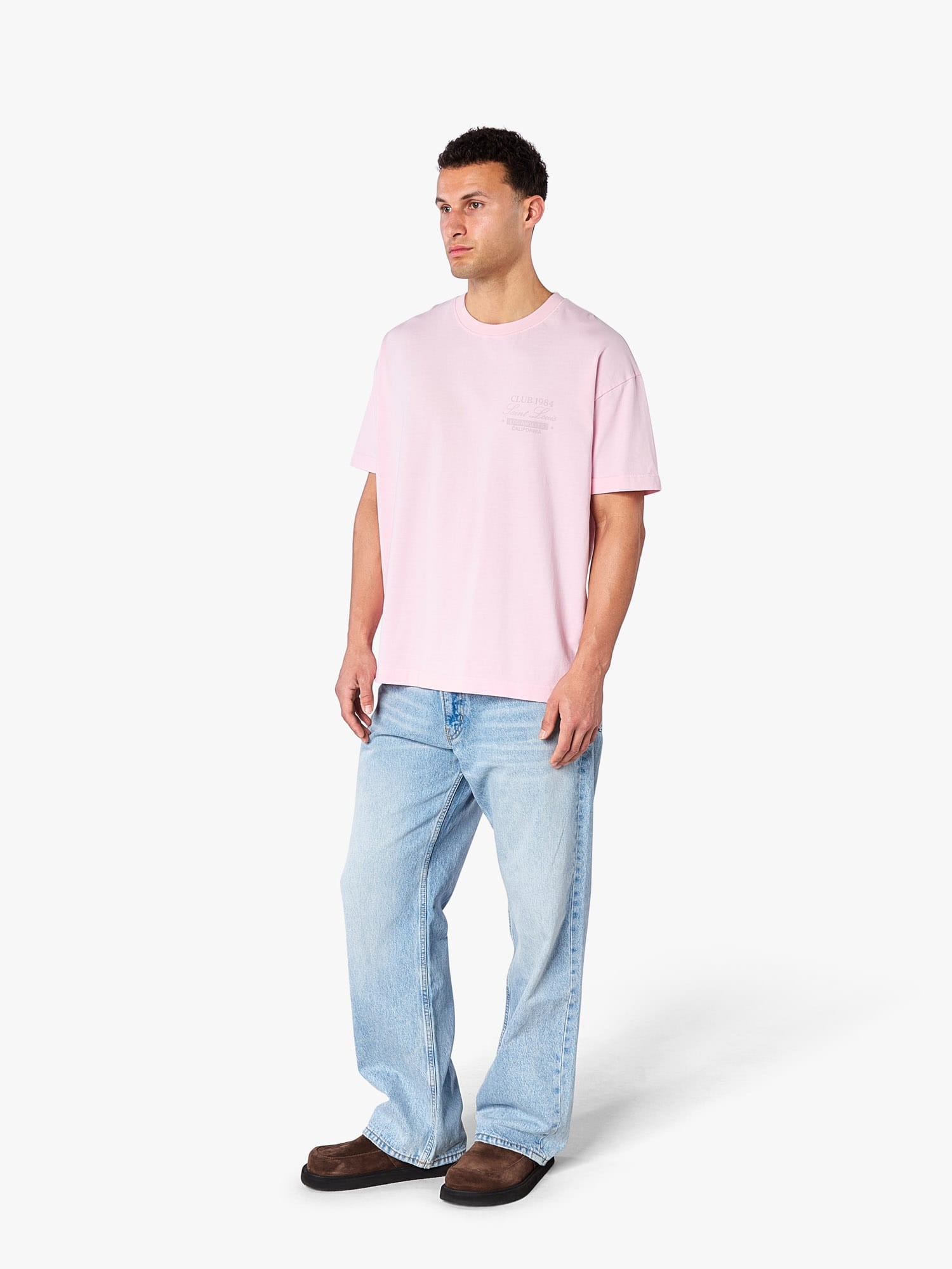 CLUB 1984. CA T-shirt - Washed Pink T-Shirt