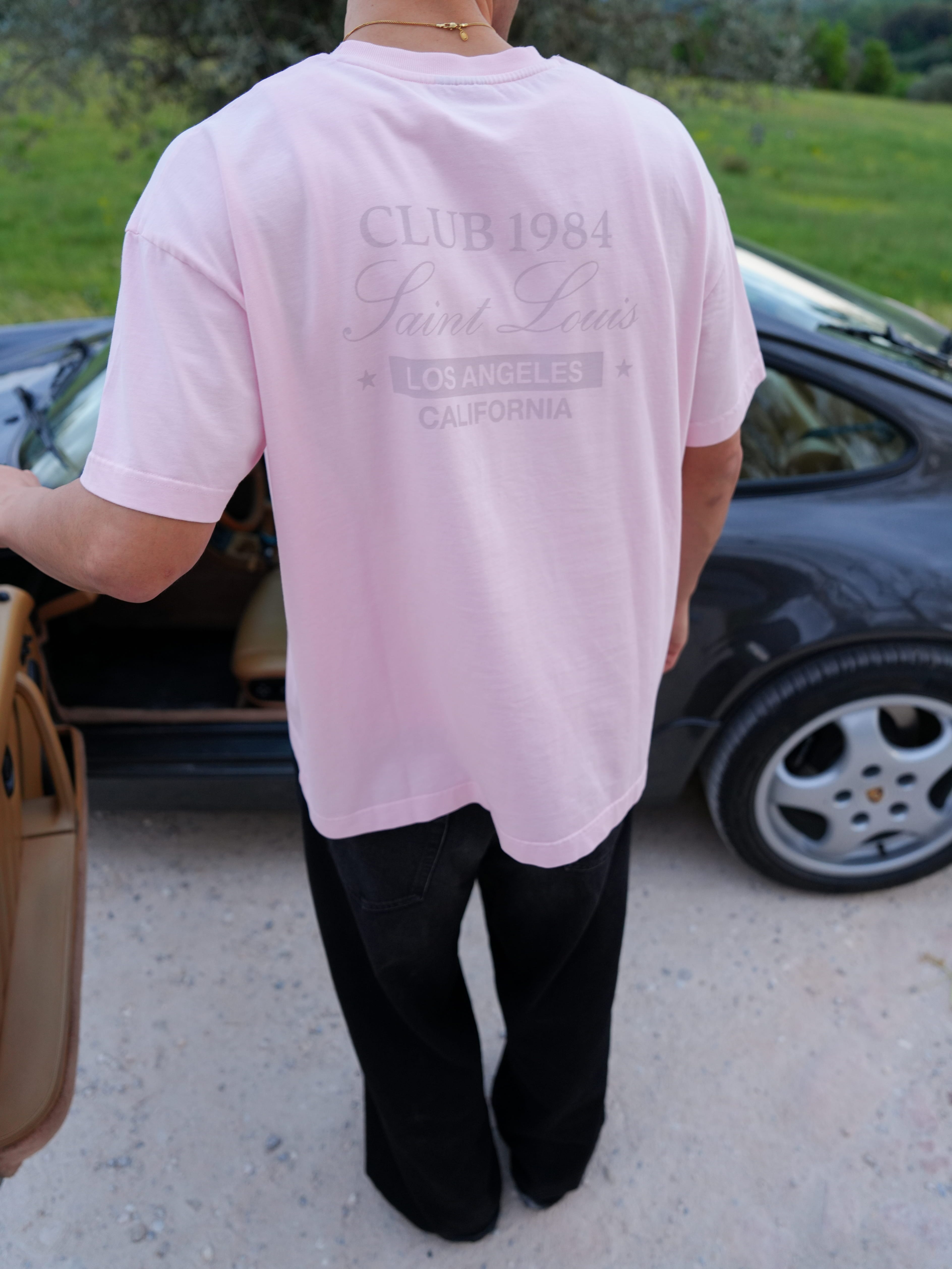 CLUB 1984. CA T-shirt - Washed Pink T-Shirt