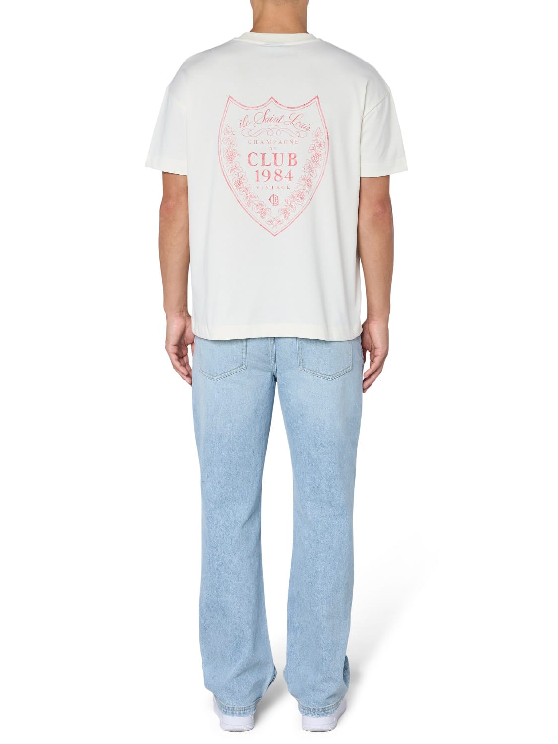 CLUB 1984. Champagne T-shirt - Off White T-Shirt