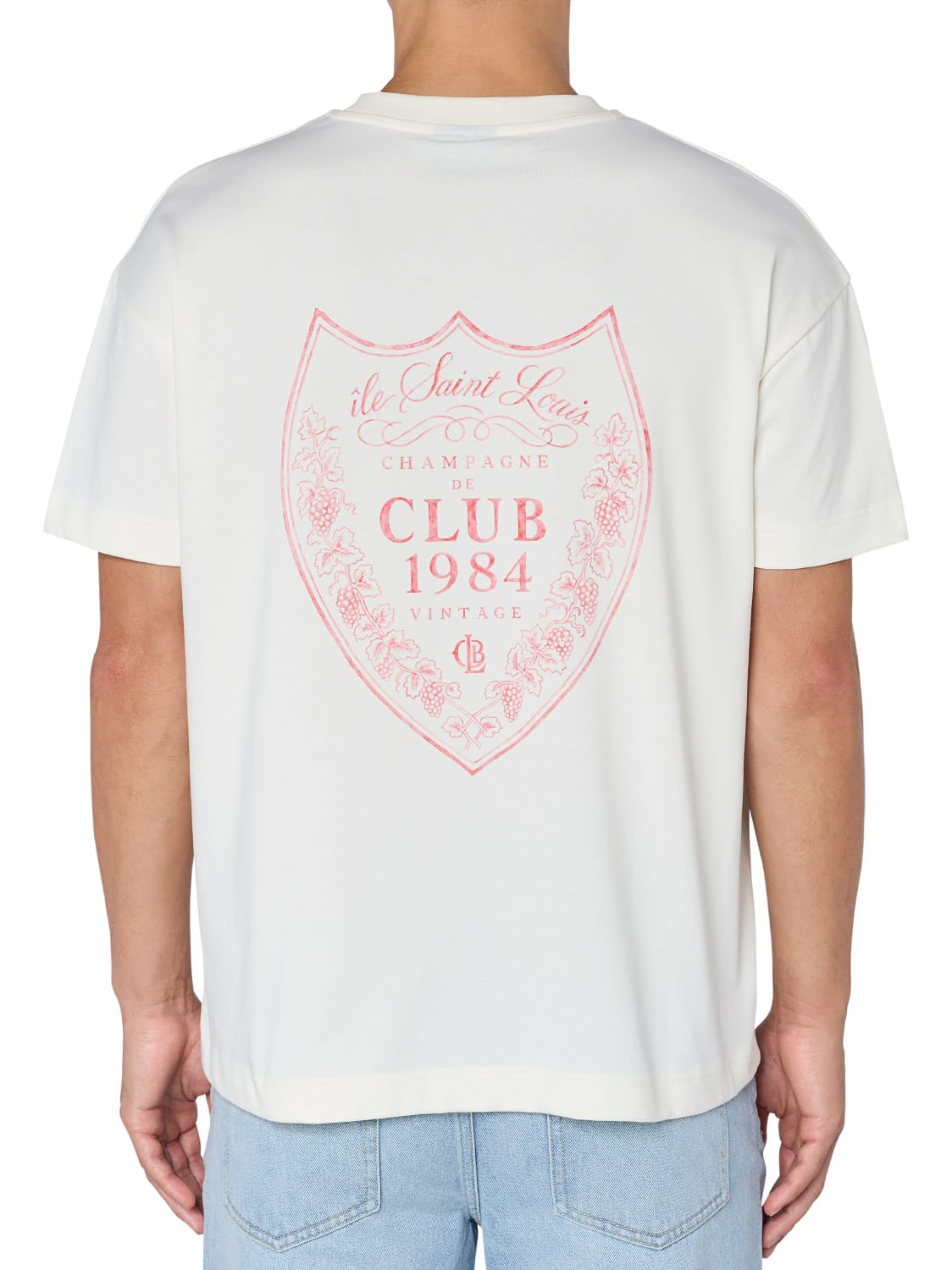 CLUB 1984. Champagne T-shirt - Off White T-Shirt
