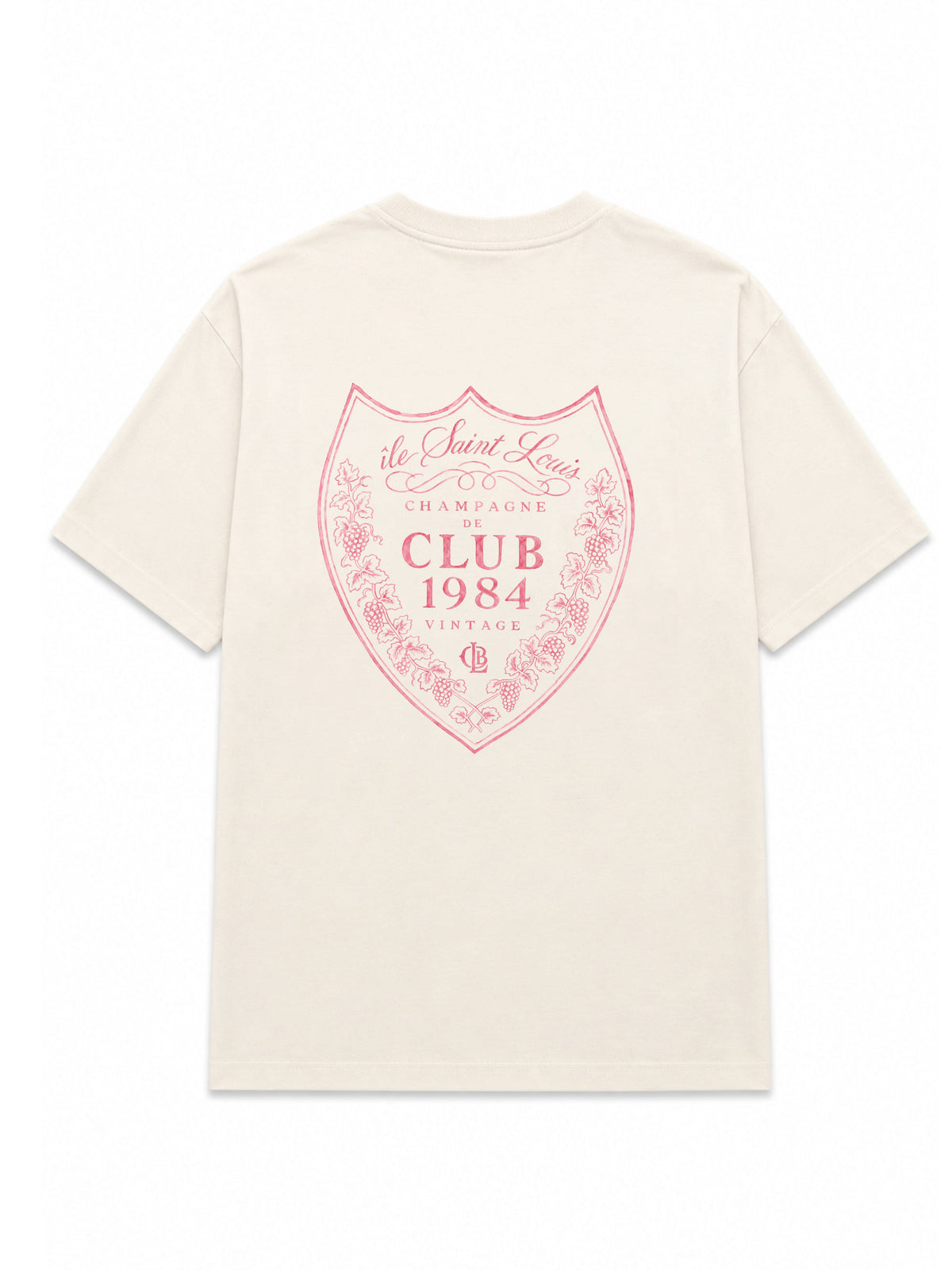 CLUB 1984. Champagne T-shirt - Off White T-Shirt