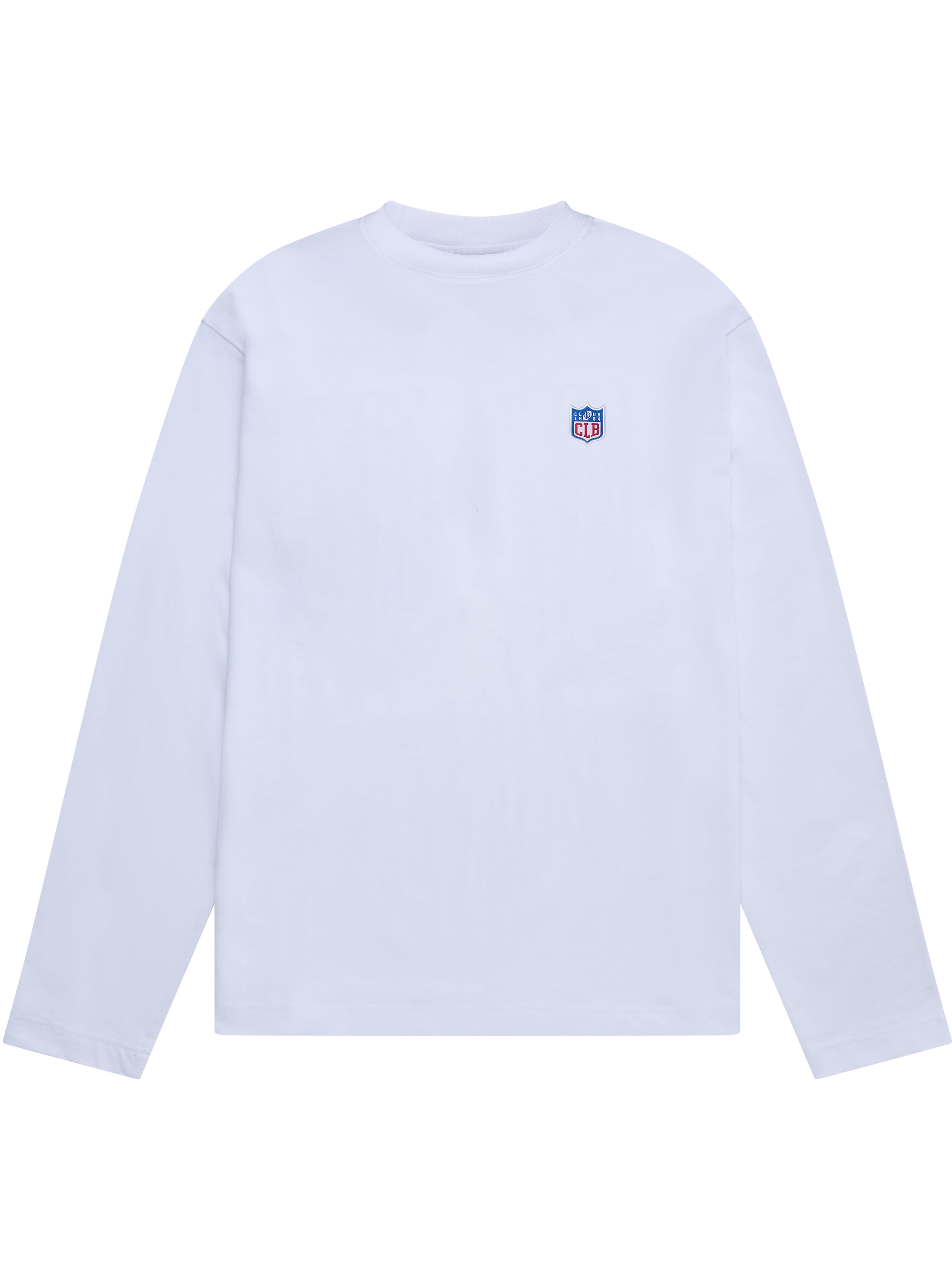 CLUB 1984. CLB Emblem LS T-shirt - White T-Shirt